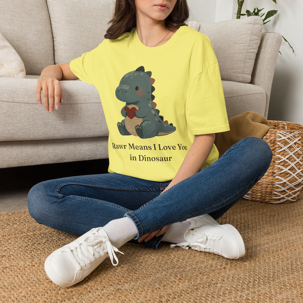 Rawr Means I Love You T-Shirt — Cute Dinosaur Love Graphic Tee