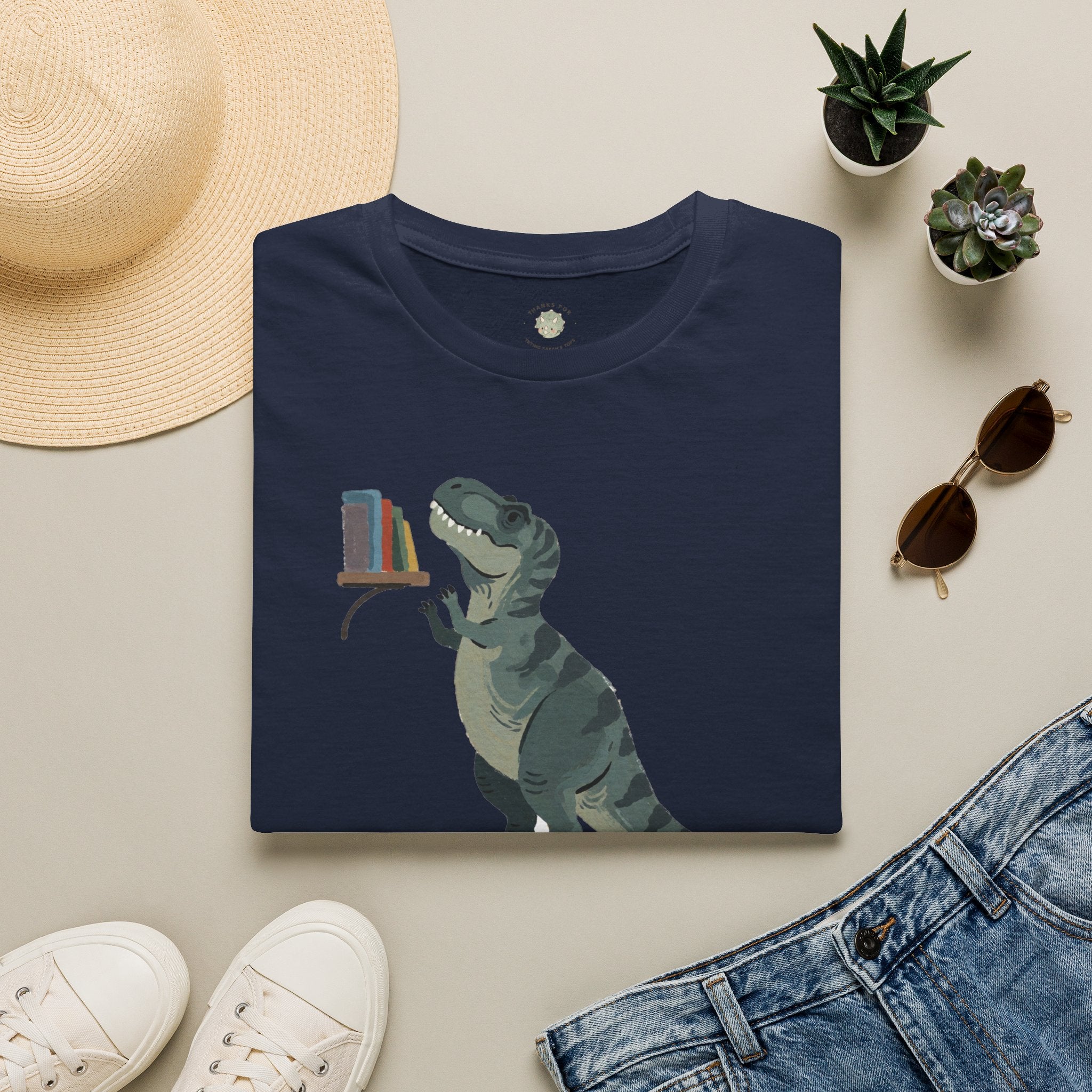 Short Arms, Big Dreams T-Shirt — Funny Motivational T-Rex Graphic Tee