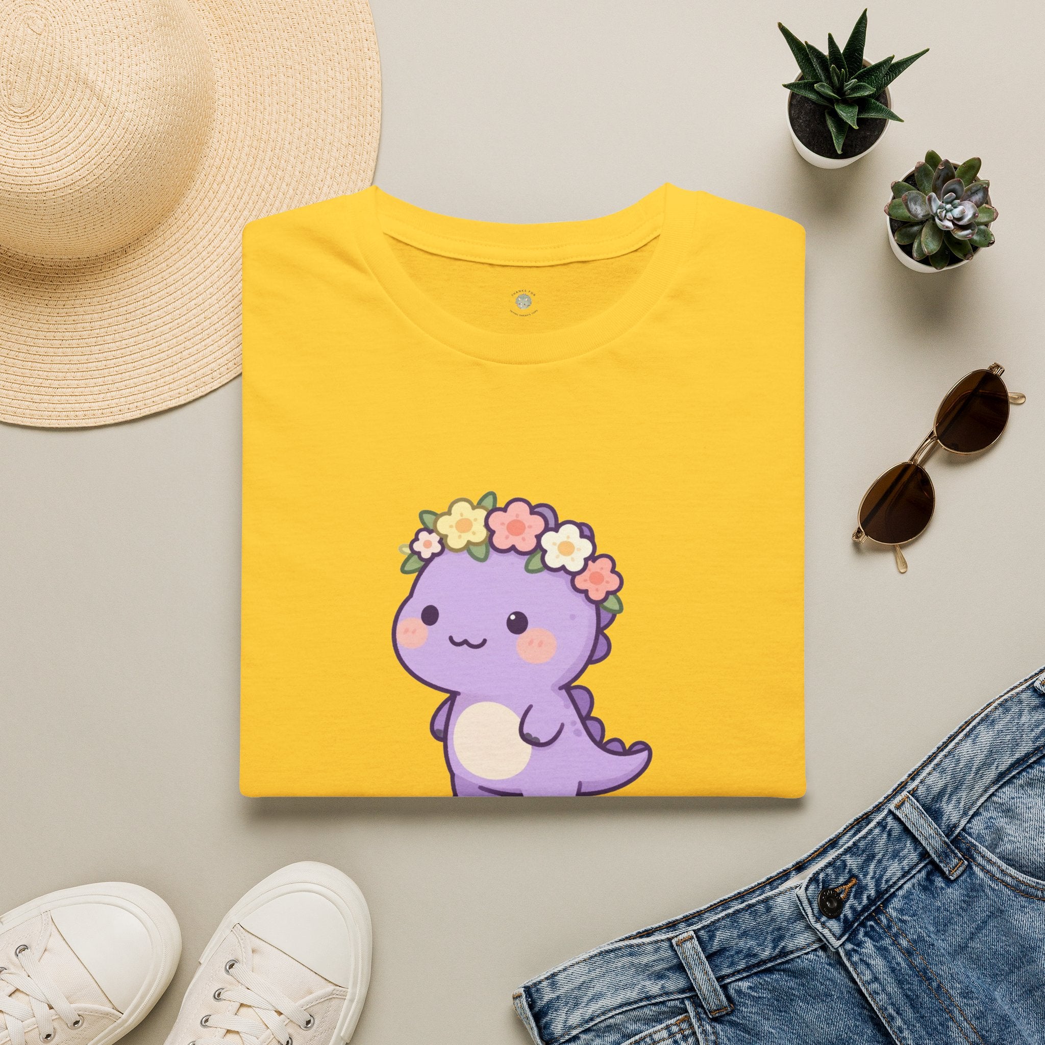 Personalized Big Sister Dinosaur T-Shirt — Custom Name Tee