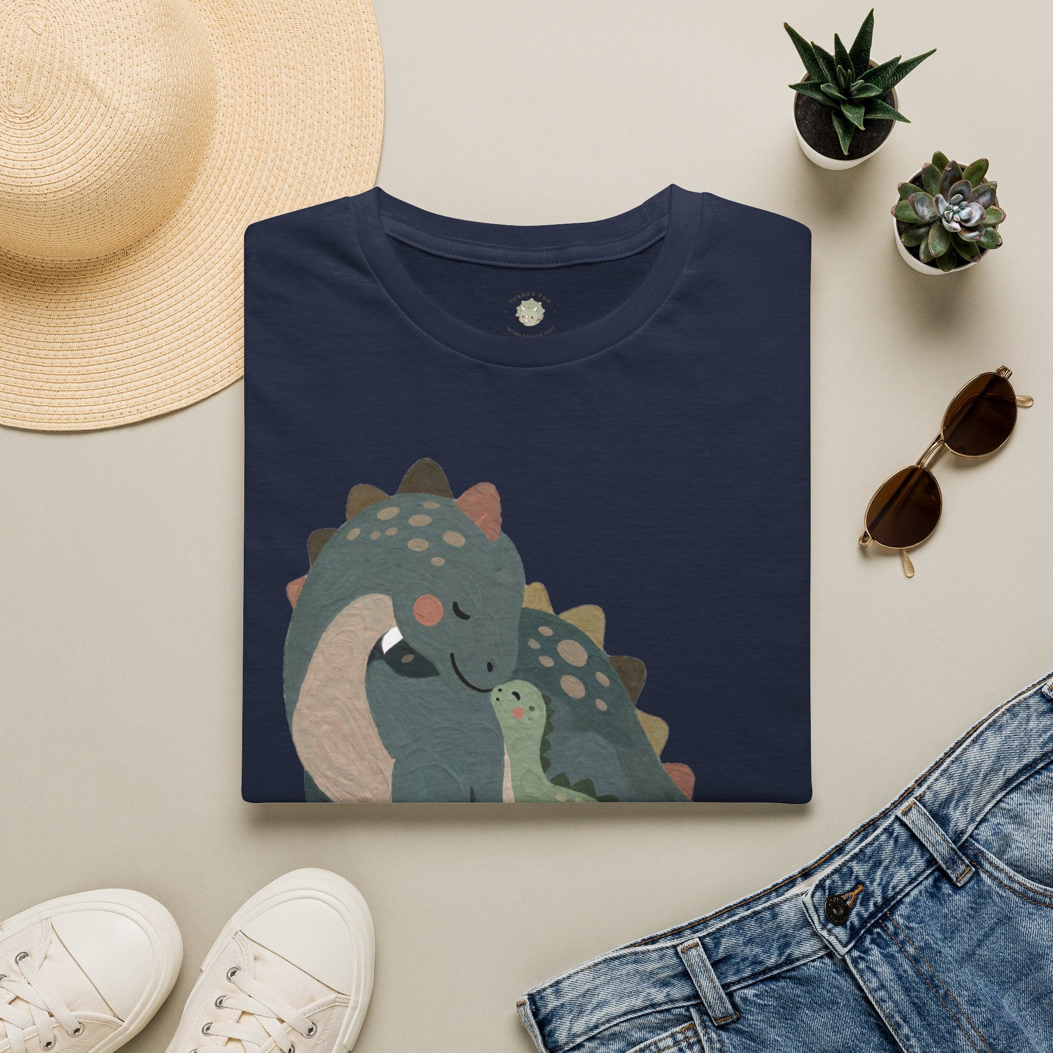 Mamasaurus T-Shirt — Cute Dinosaur Mom Mother's Day Graphic Tee