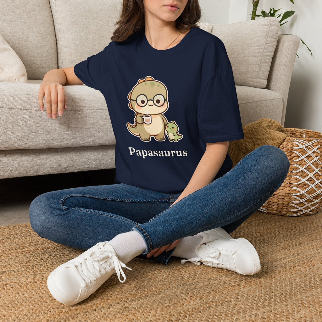 Papasaurus T-Shirt — Cute Dad Dinosaur Father's Day Graphic Tee