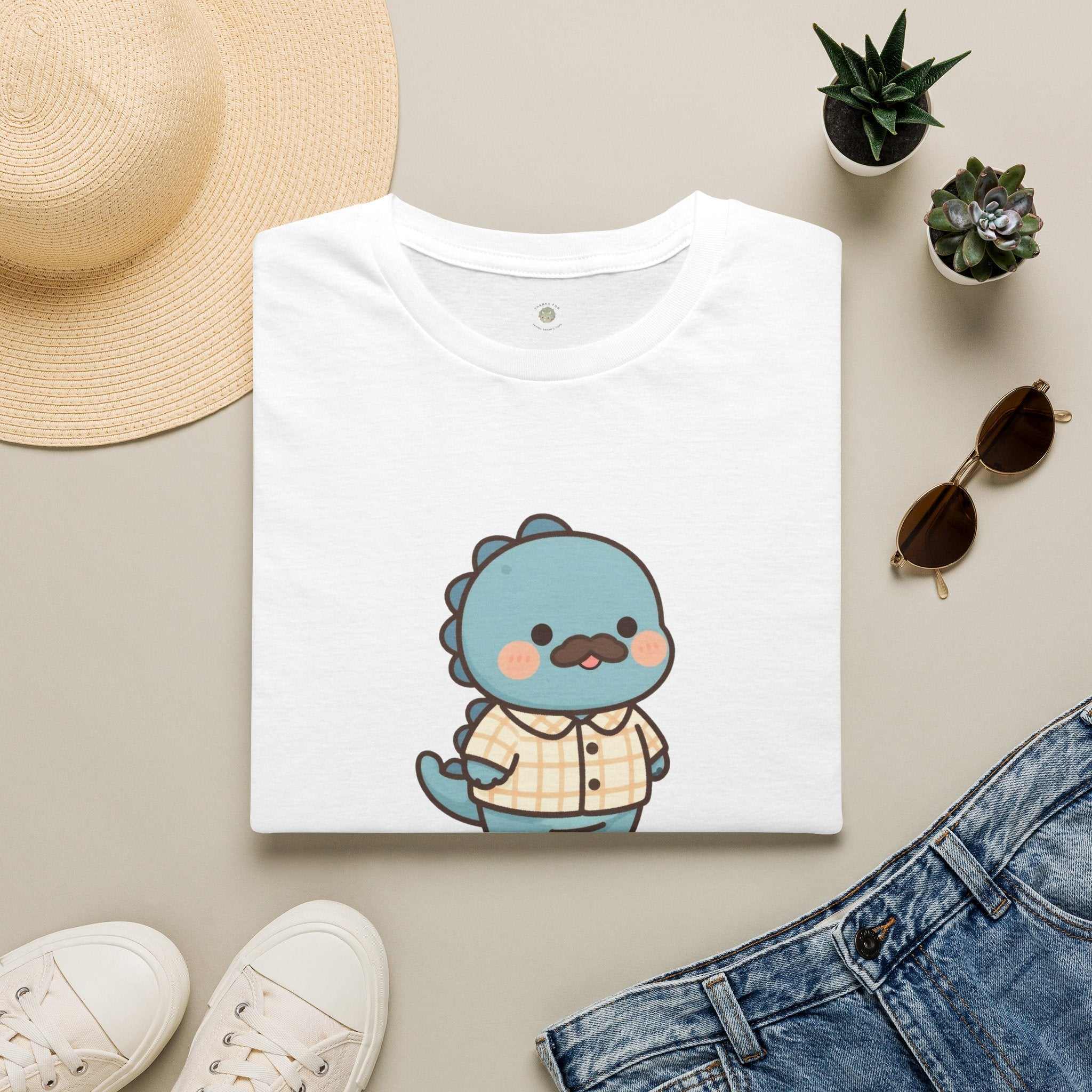 Personalized Papa Dinosaur T-Shirt — Custom Name Dad Tee
