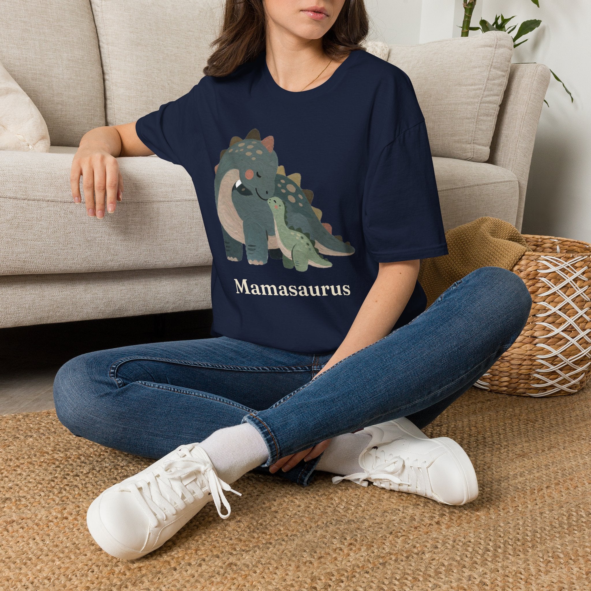 Mamasaurus T-Shirt — Cute Dinosaur Mom Mother's Day Graphic Tee