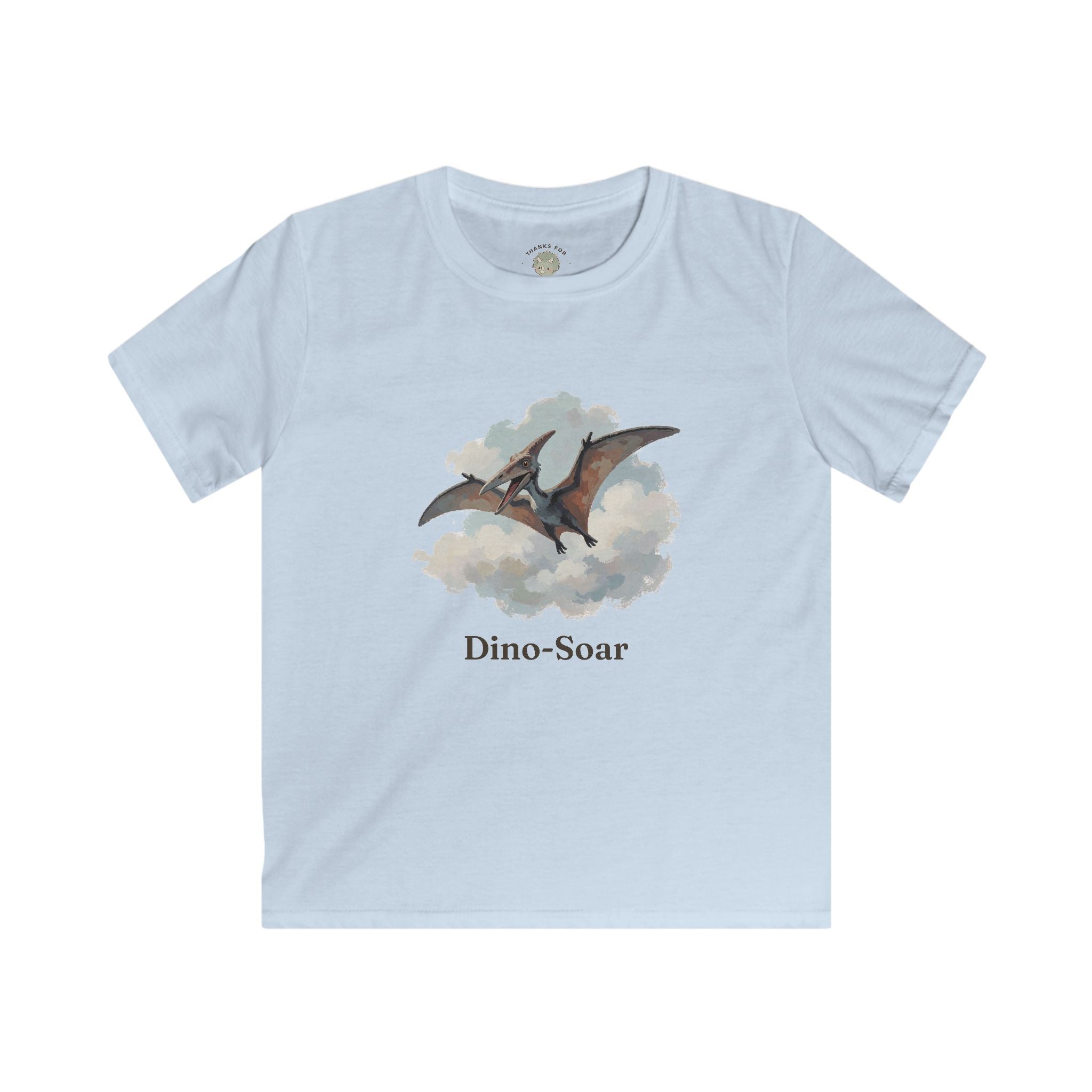 Kids Dino-Soar T-Shirt — Cute Flying Pterodactyl Pun Graphic Tee