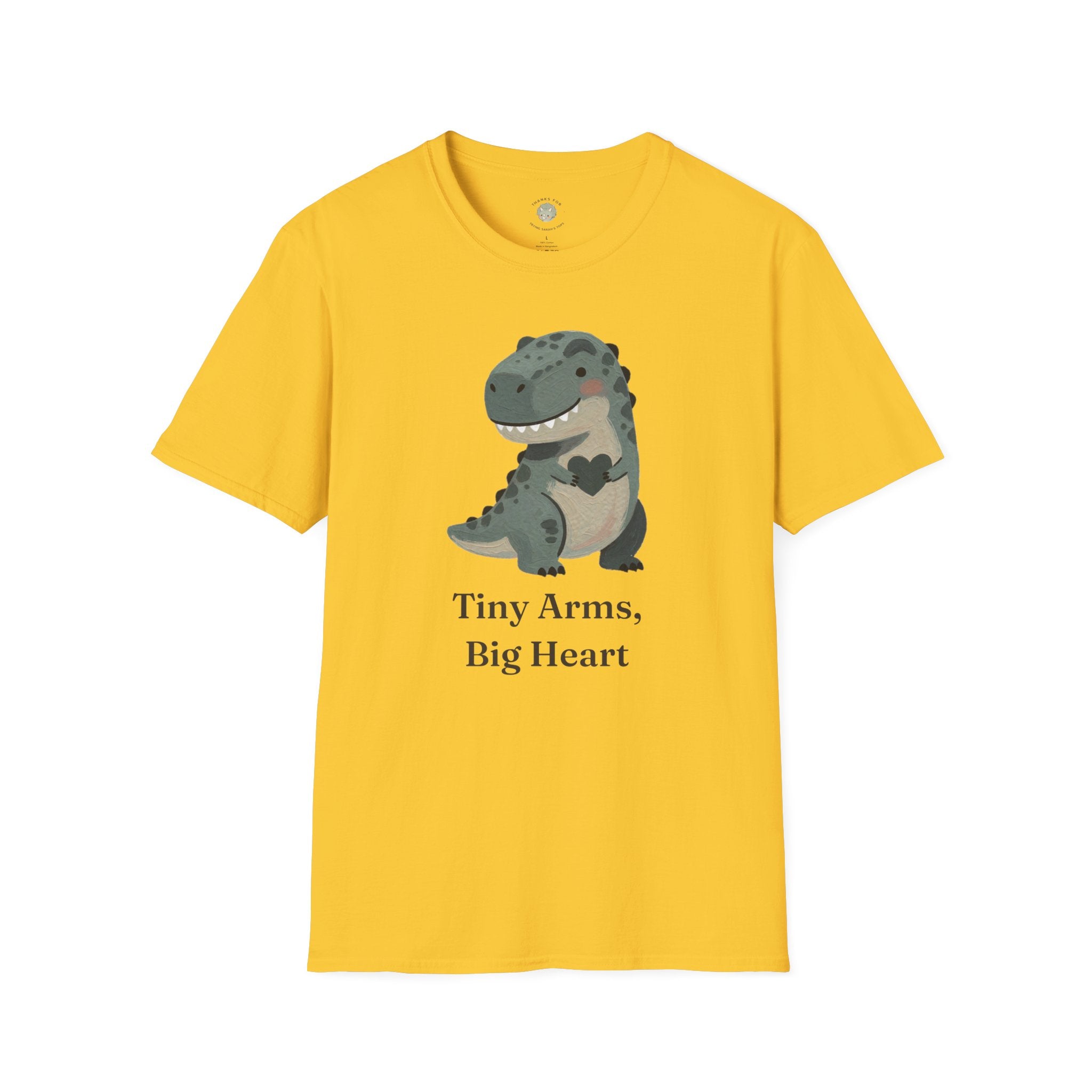 Tiny Arms, Big Heart T-Shirt — Cute Sweet T-Rex Love Graphic Tee