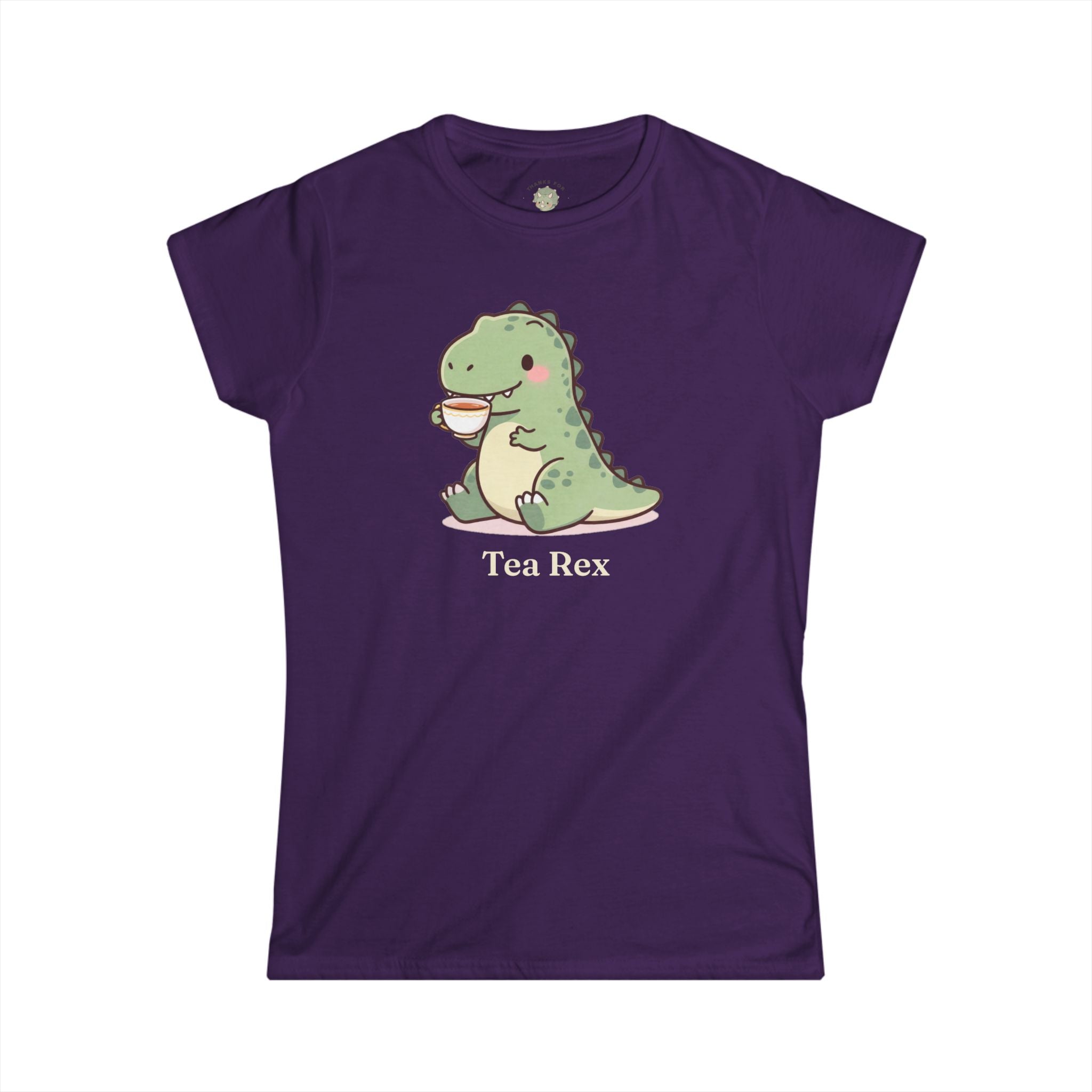 Women's Tea Rex T-Shirt — Cute Dinosaur Tea Lover Graphic Tee