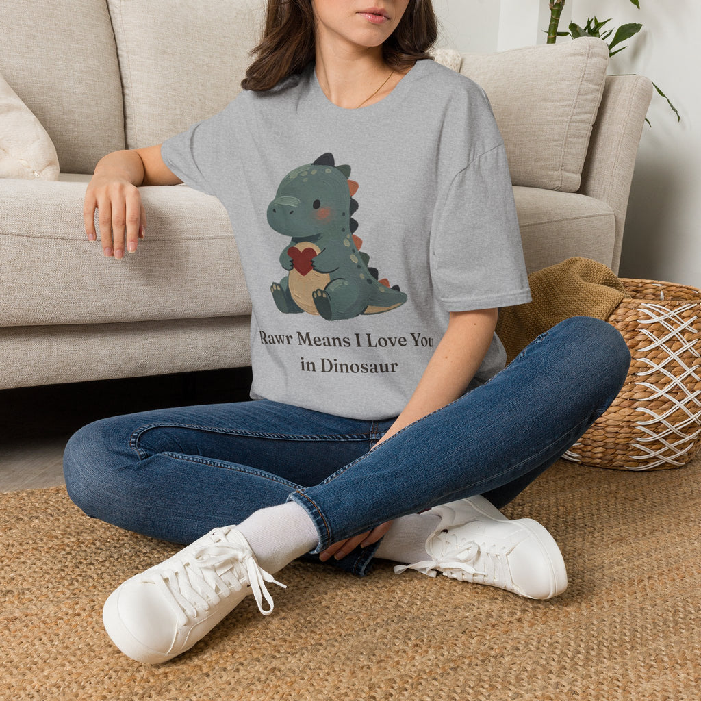 Rawr Means I Love You T-Shirt — Cute Dinosaur Love Graphic Tee