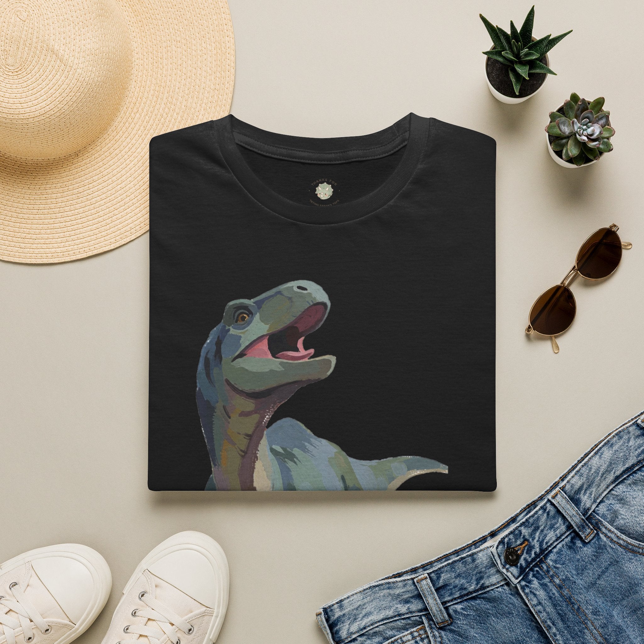 Prehysterical T-Shirt — Funny Laughing Dinosaur Pun Graphic Tee