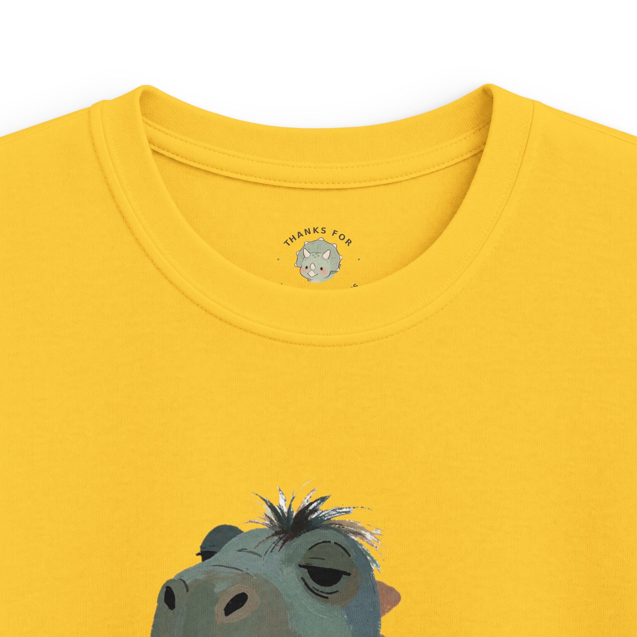 Kids Not a Morning Dino T-Shirt — Funny Sleepy Dinosaur Graphic Tee
