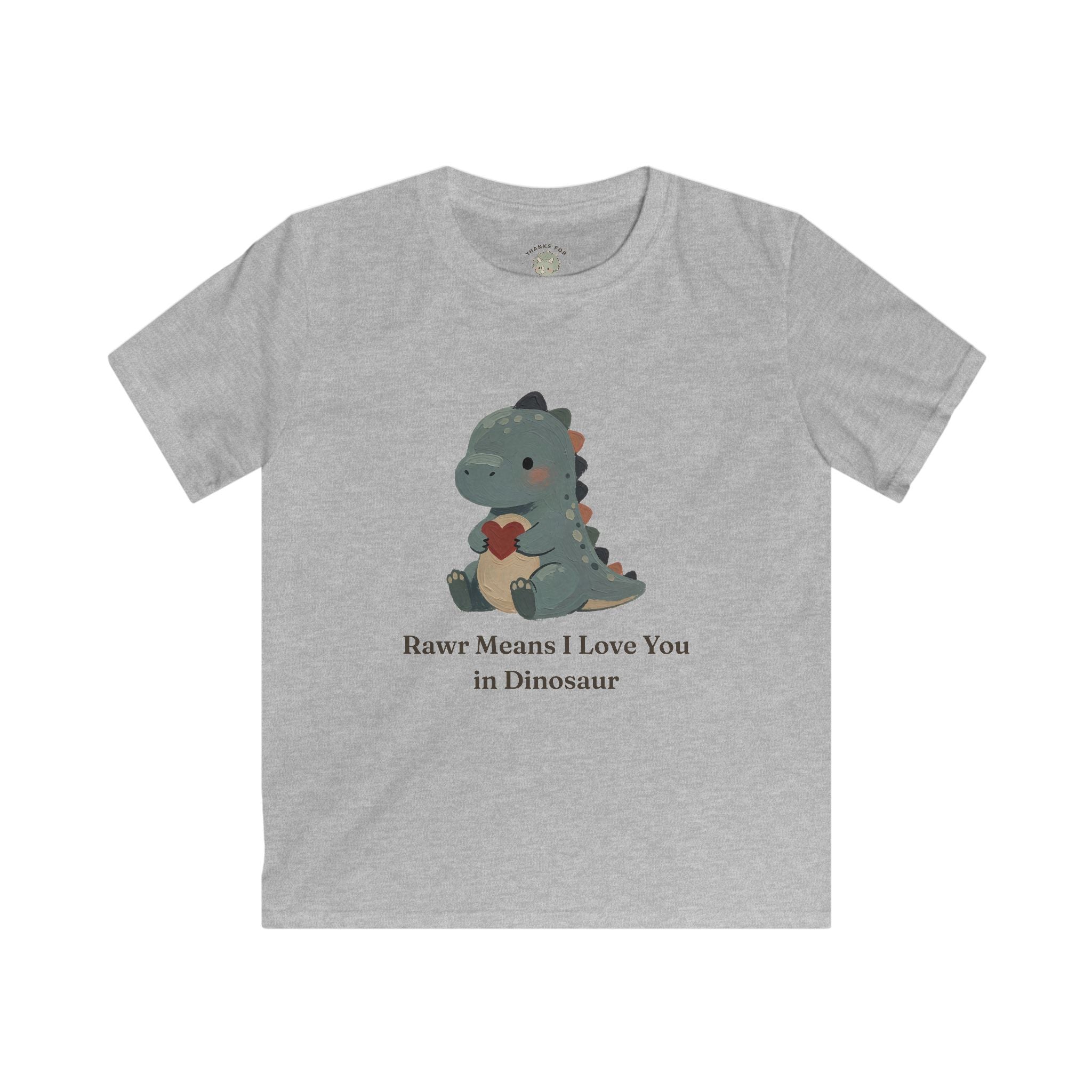 Kids Rawr Means I Love You T-Shirt — Cute Dinosaur Love Graphic Tee