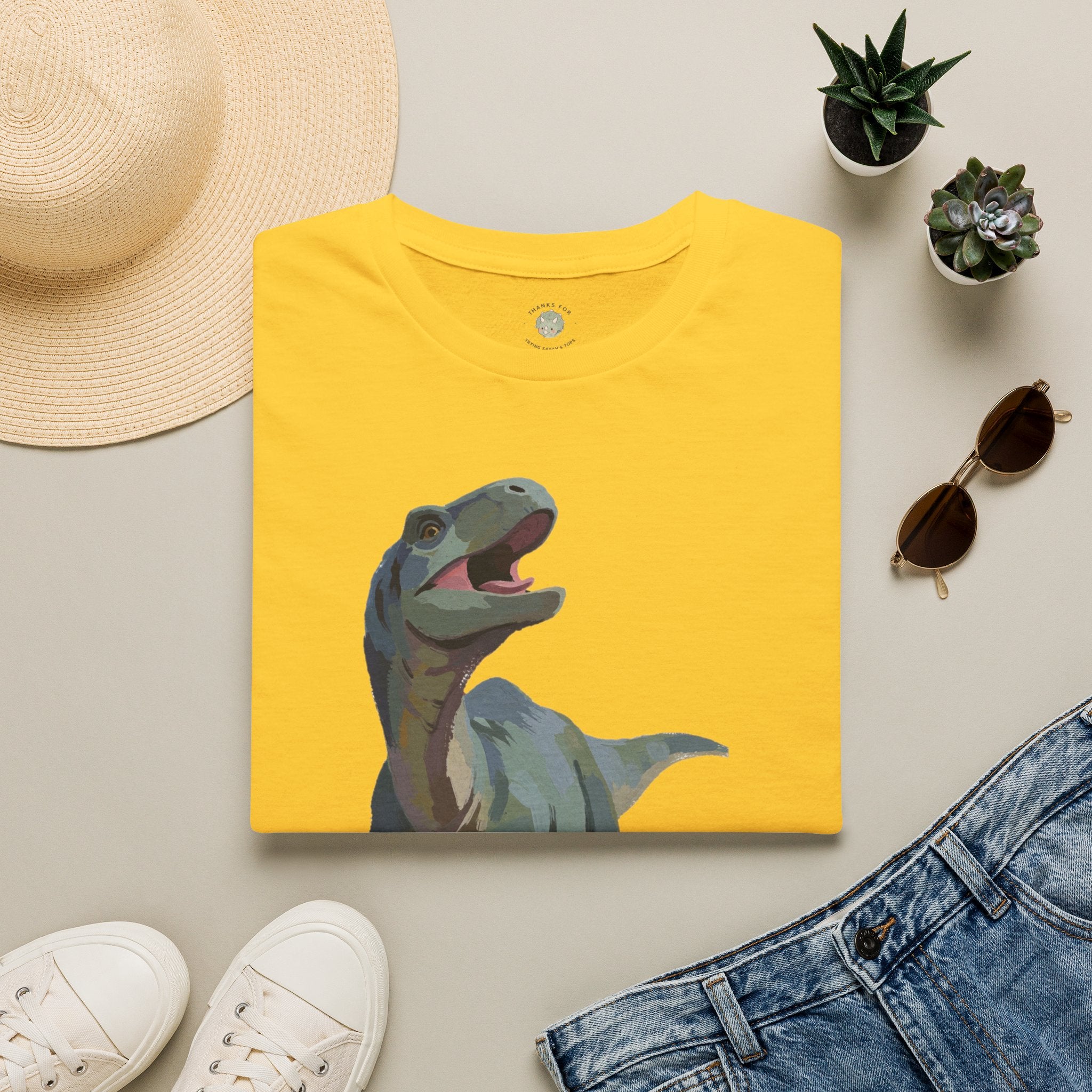 Prehysterical T-Shirt — Funny Laughing Dinosaur Pun Graphic Tee