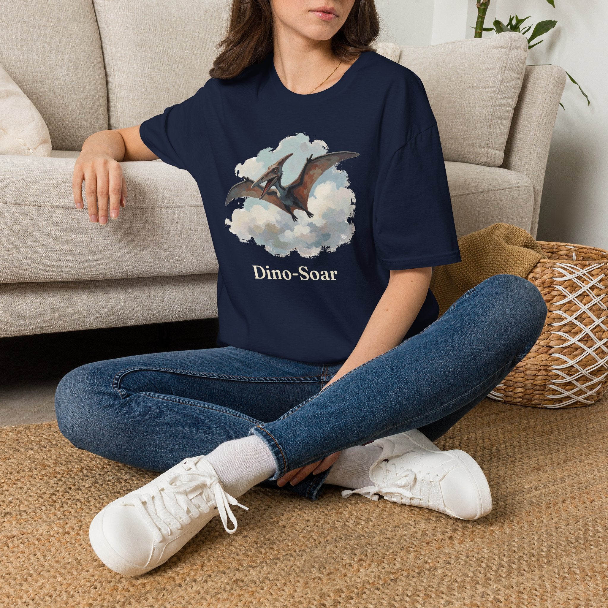 Dino-Soar T-Shirt — Cute Flying Pterodactyl Pun Graphic Tee