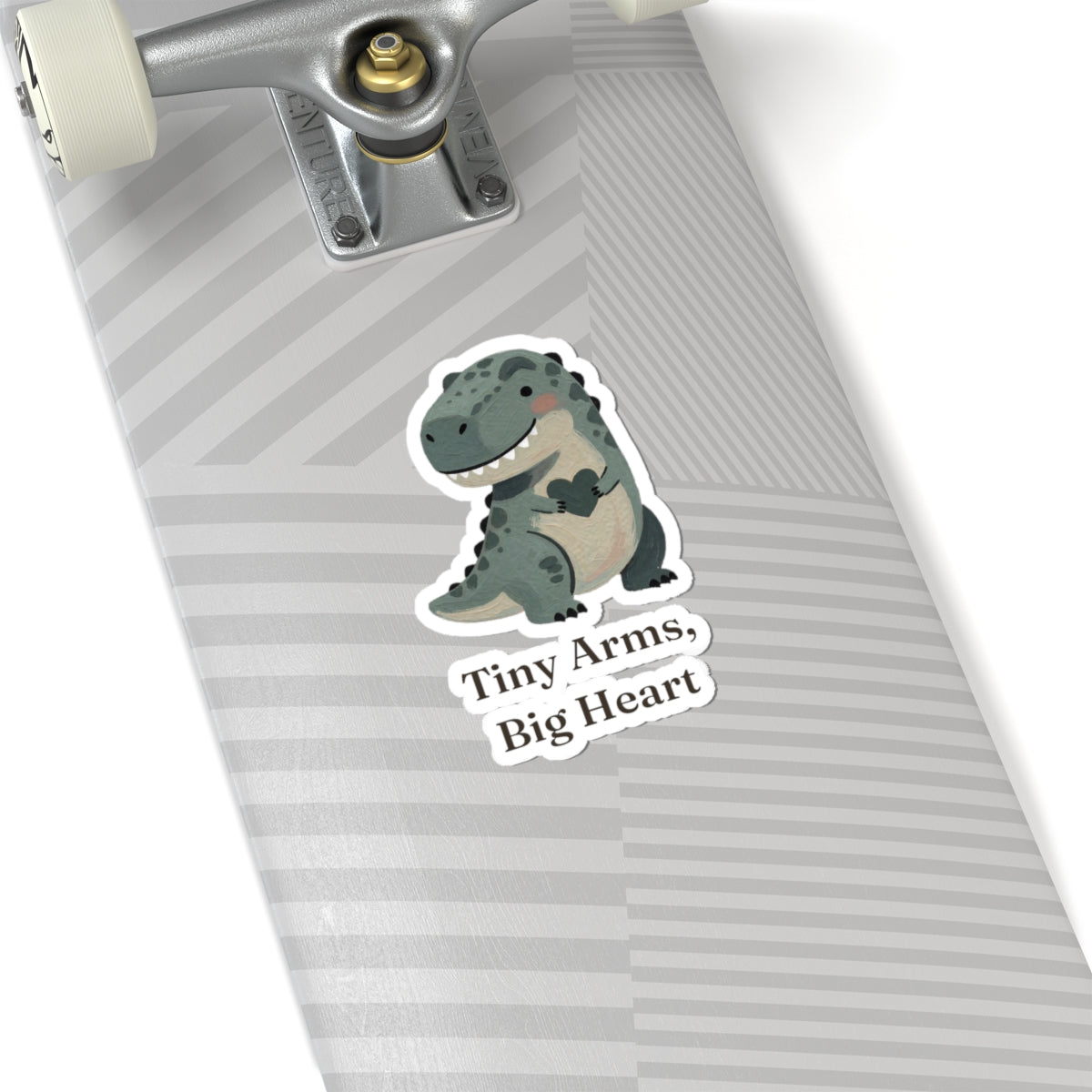 Tiny Arms, Big Heart Sticker — Cute Sweet T-Rex Love Vinyl Sticker