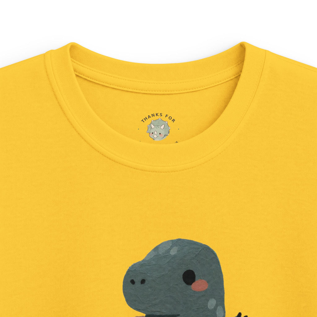 Kids Rawrkward T-Shirt — Funny Awkward Shy Dinosaur Graphic Tee