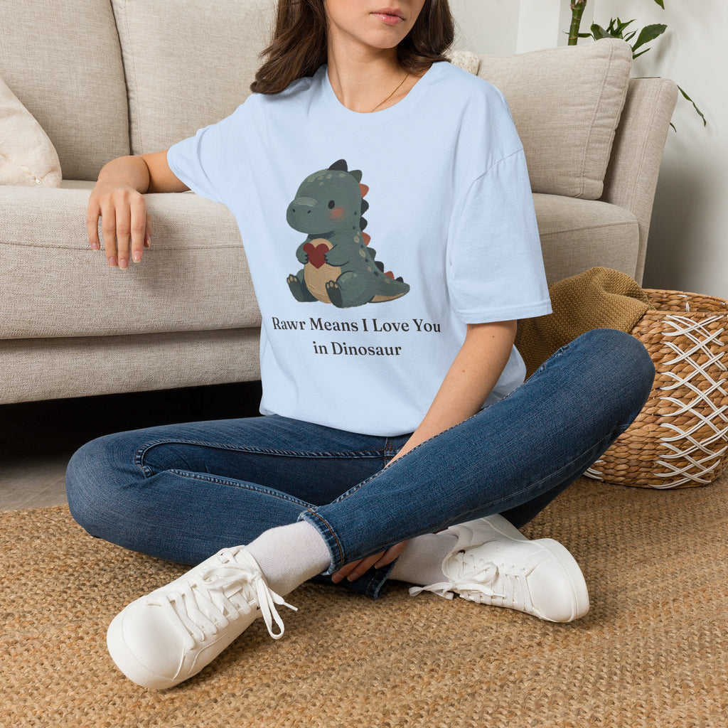 Rawr Means I Love You T-Shirt — Cute Dinosaur Love Graphic Tee