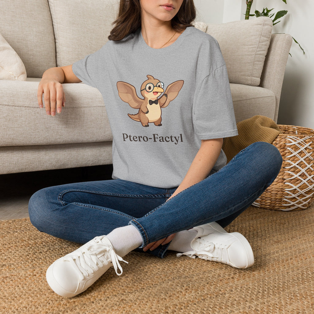 Ptero-Factyl T-Shirt — Funny Fun Facts Pterodactyl Dinosaur Graphic Tee