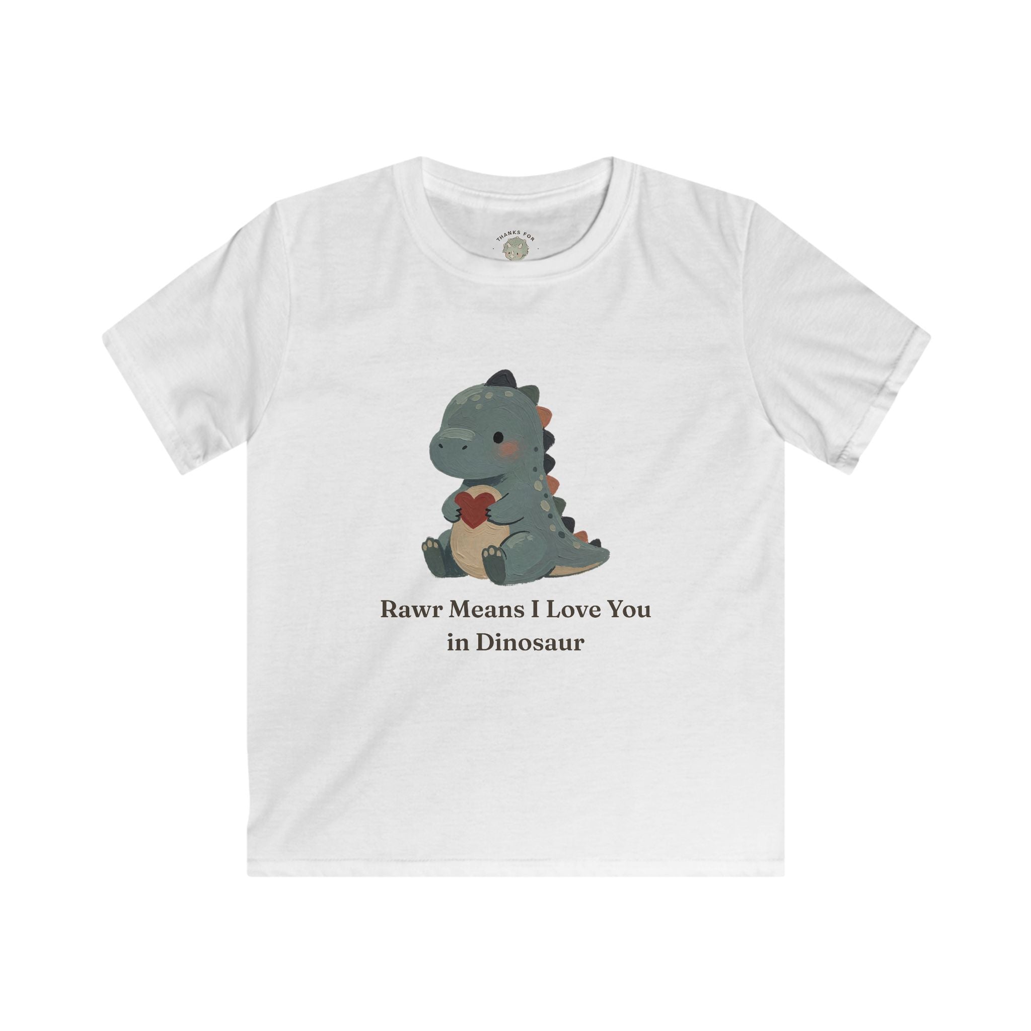 Kids Rawr Means I Love You T-Shirt — Cute Dinosaur Love Graphic Tee