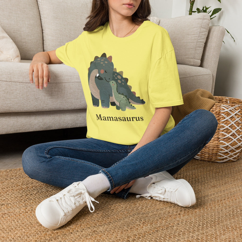 Mamasaurus T-Shirt — Cute Dinosaur Mom Mother's Day Graphic Tee