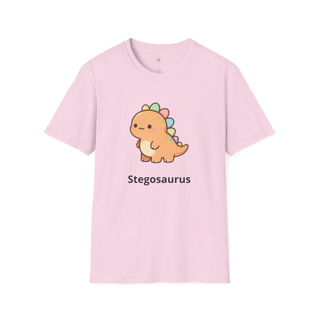 Personalized Dinosaur T-Shirt — Custom Name Stegosaurus Tee