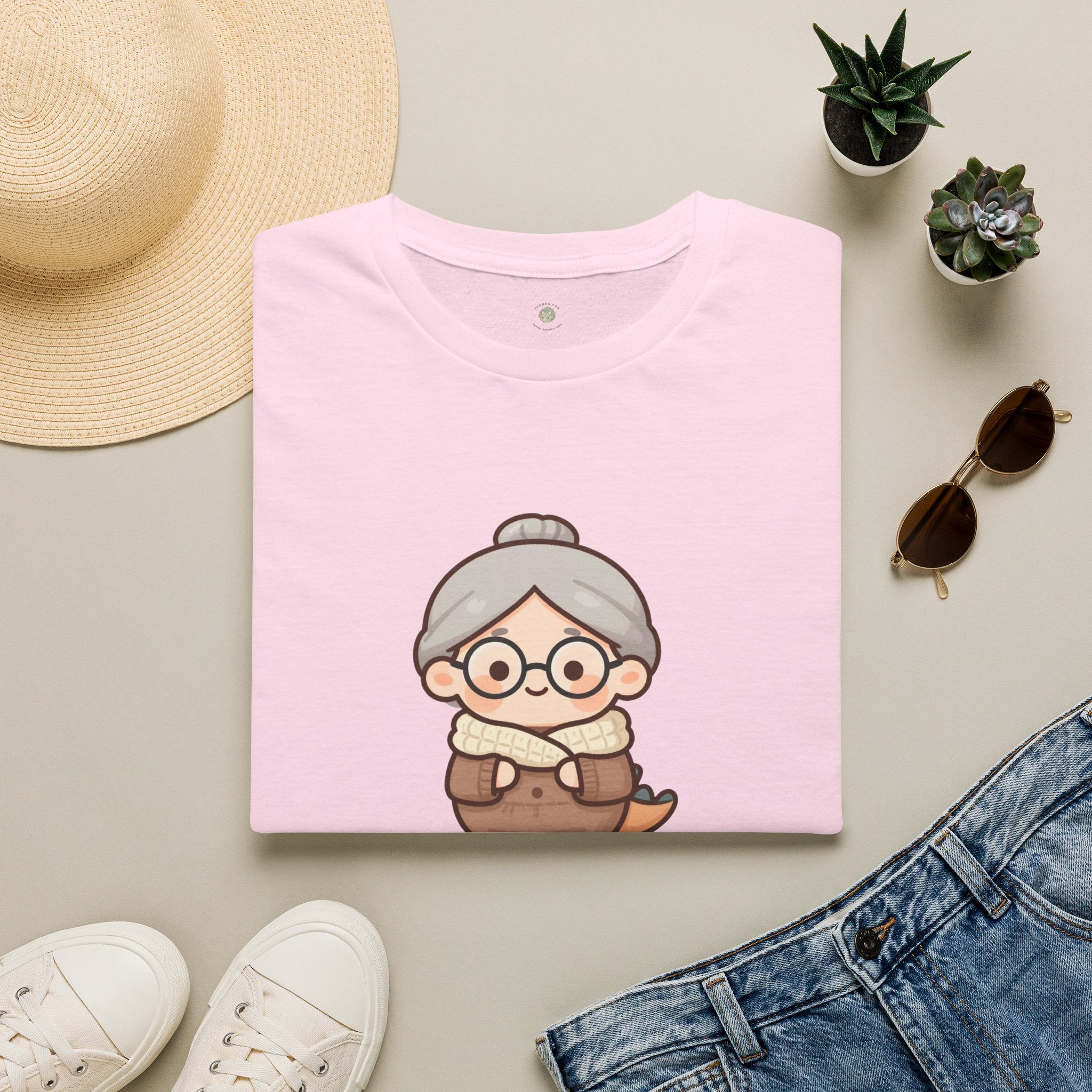 Personalized Grandma Dinosaur T-Shirt — Custom Name Gift Tee