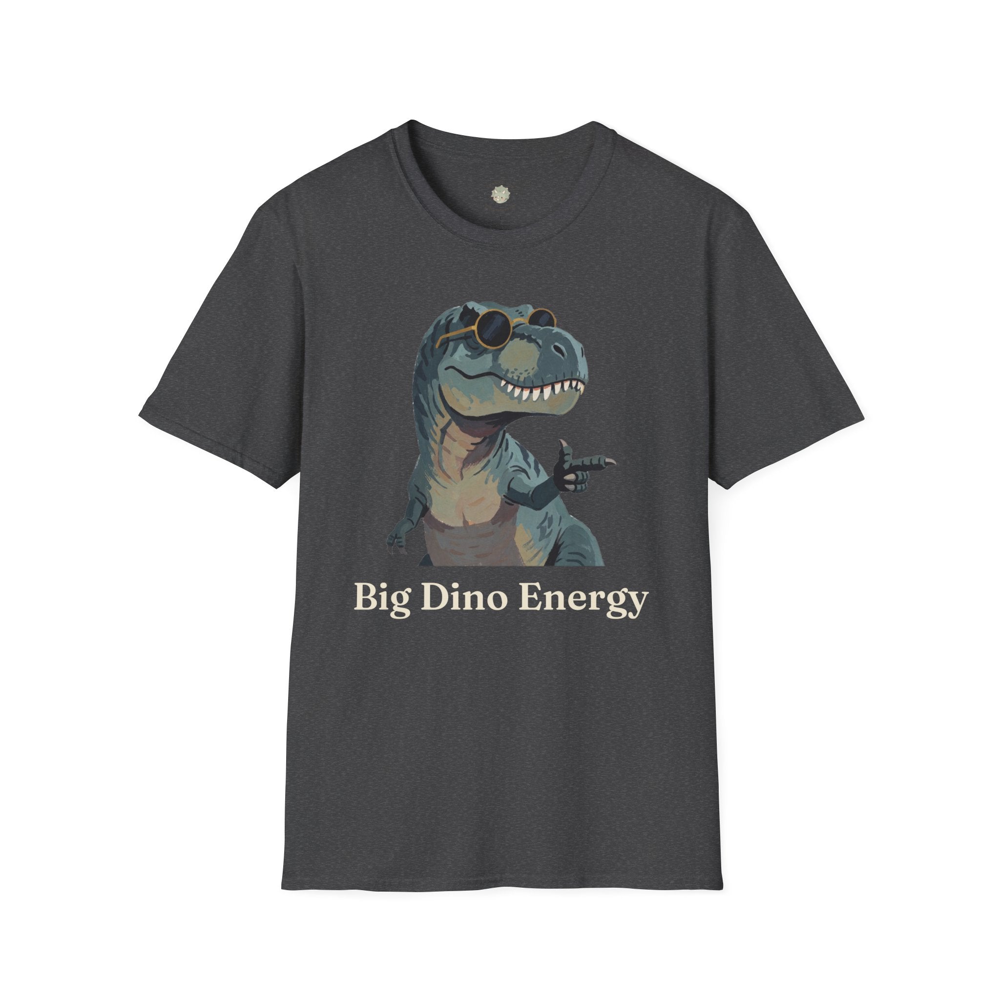 Big Dino Energy T-Shirt — Funny Confident Cool Dinosaur Graphic Tee