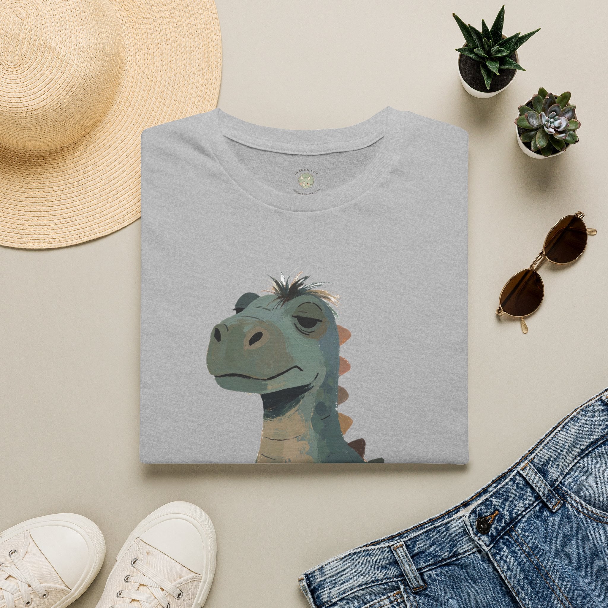 Not a Morning Dino T-Shirt — Funny Sleepy Dinosaur Graphic Tee