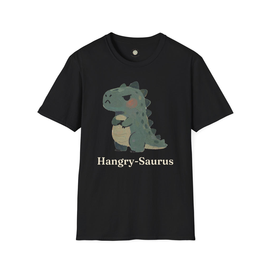 Hangry-Saurus T-Shirt — Funny Hungry Grumpy Dinosaur Graphic Tee