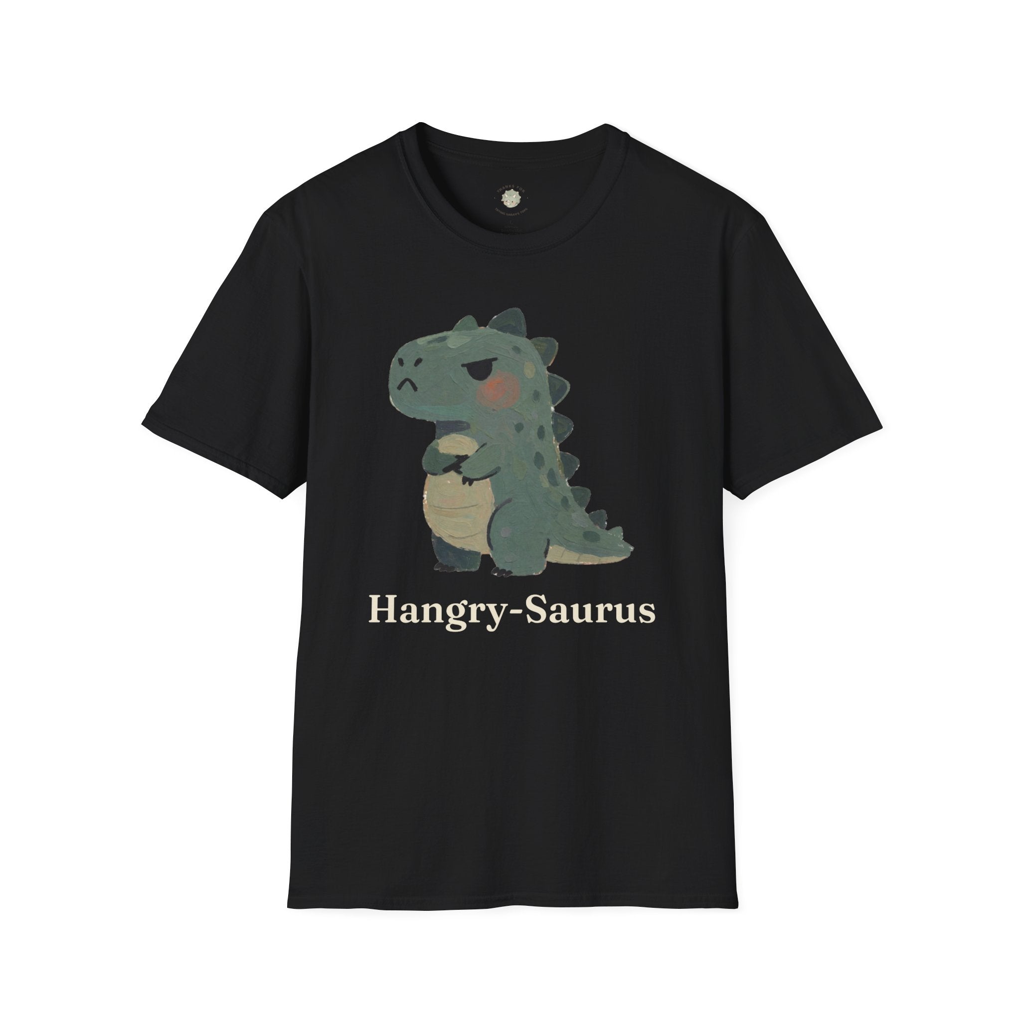 Hangry-Saurus T-Shirt — Funny Hungry Grumpy Dinosaur Graphic Tee