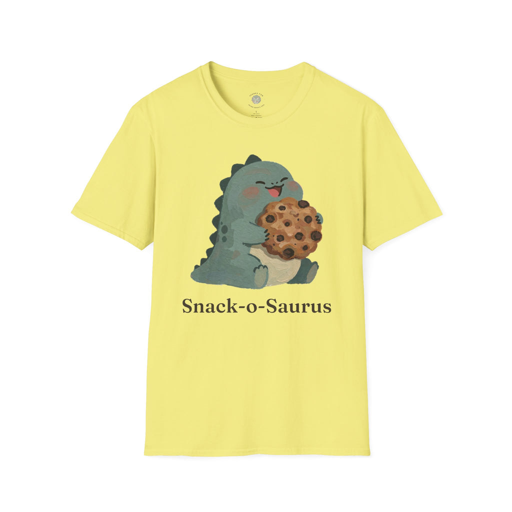 Snack-o-Saurus T-Shirt — Cute Cookie Dinosaur Snack Graphic Tee