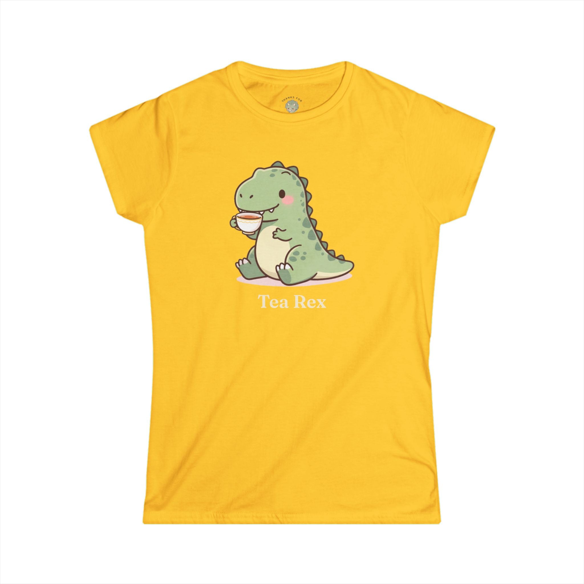 Women's Tea Rex T-Shirt — Cute Dinosaur Tea Lover Graphic Tee