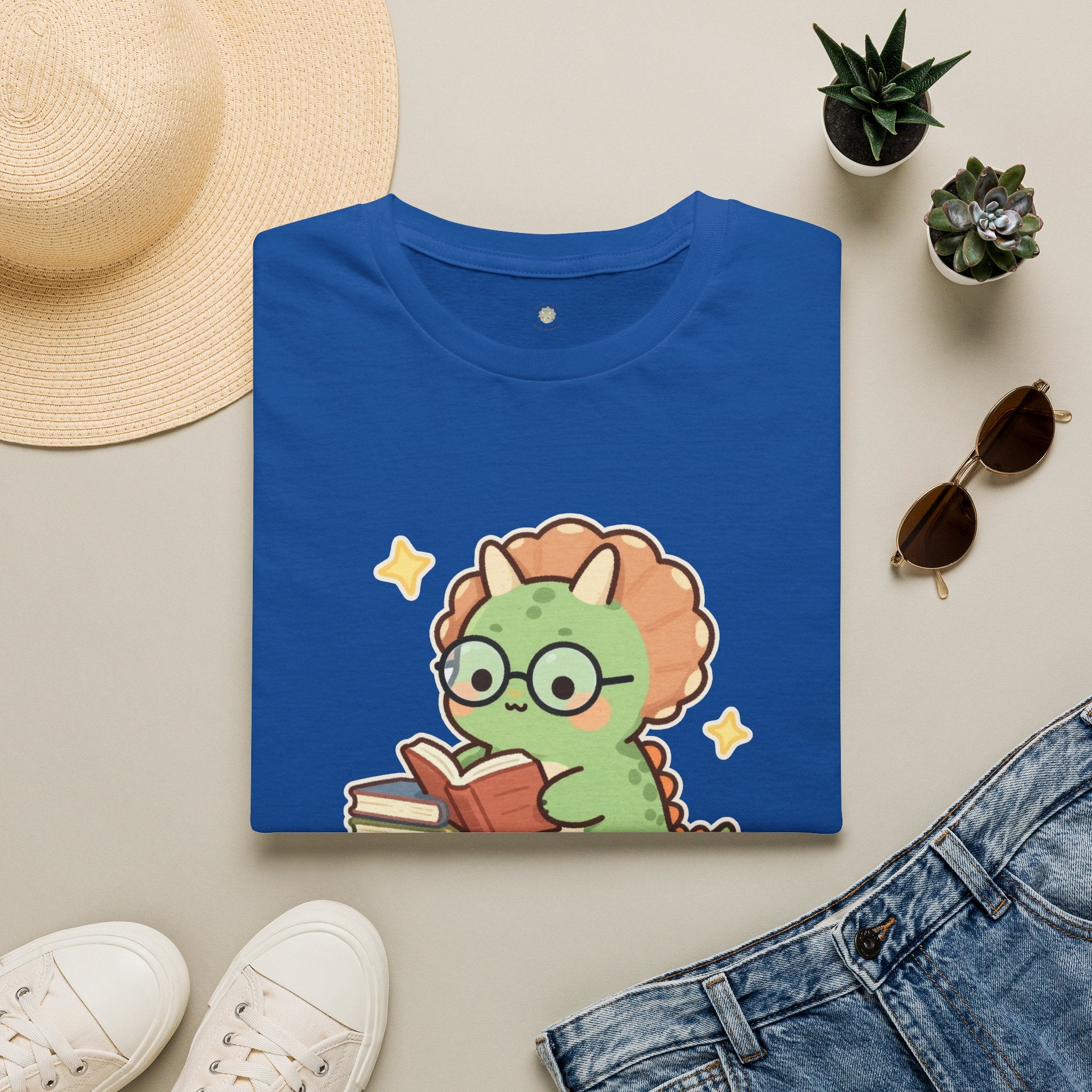 Book-a-saurus T-Shirt — Cute Reading Dinosaur Book Lover Graphic Tee
