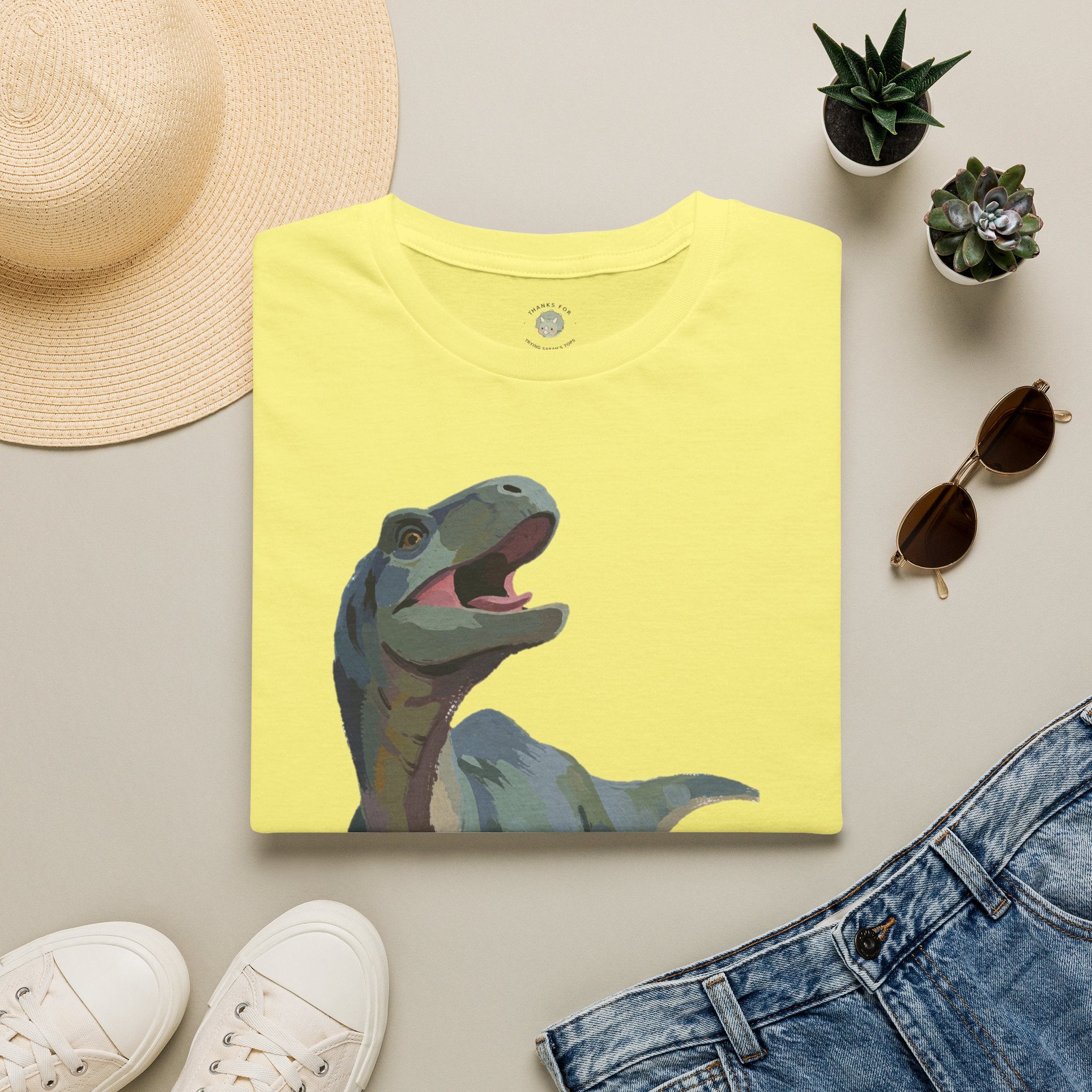 Prehysterical T-Shirt — Funny Laughing Dinosaur Pun Graphic Tee