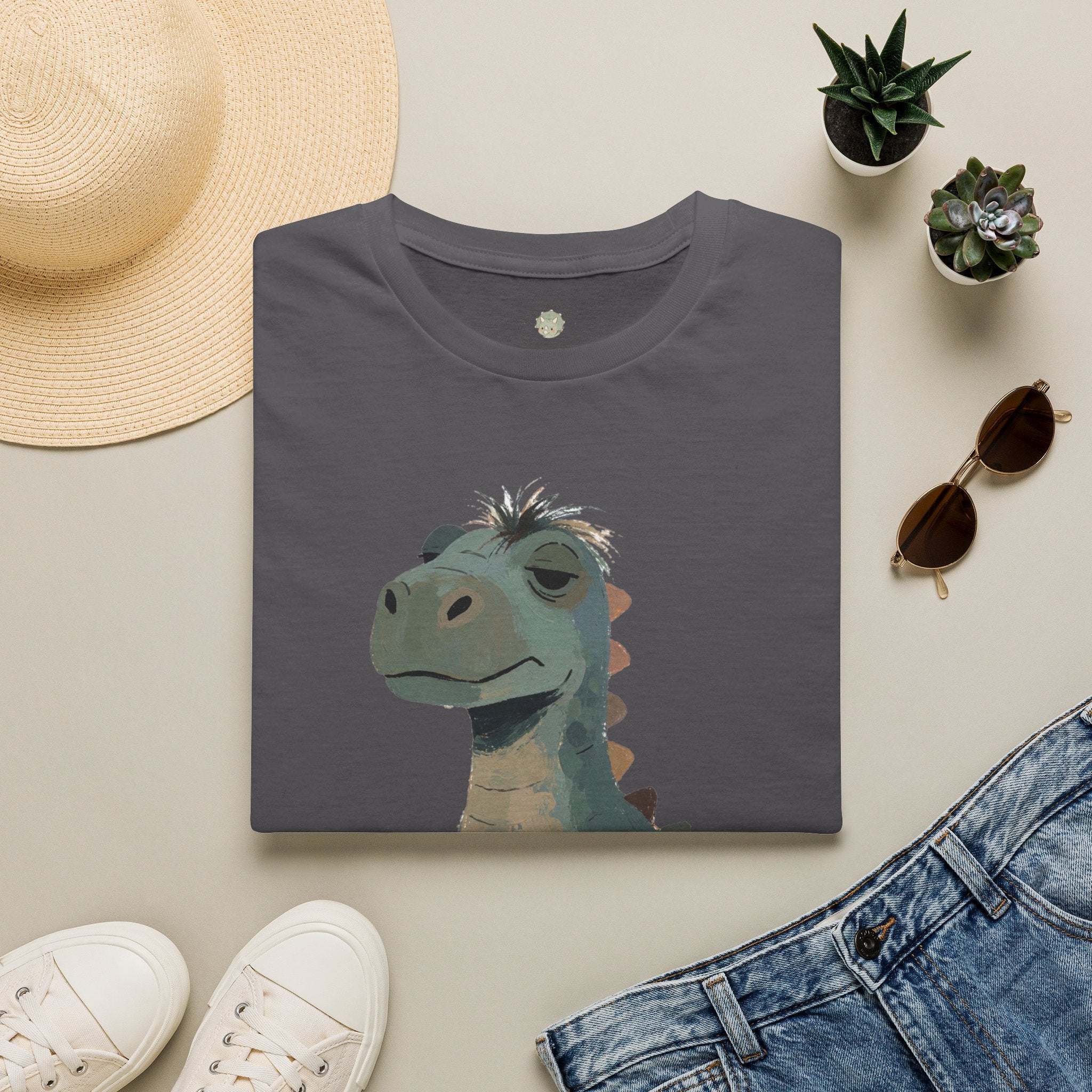Not a Morning Dino T-Shirt — Funny Sleepy Dinosaur Graphic Tee