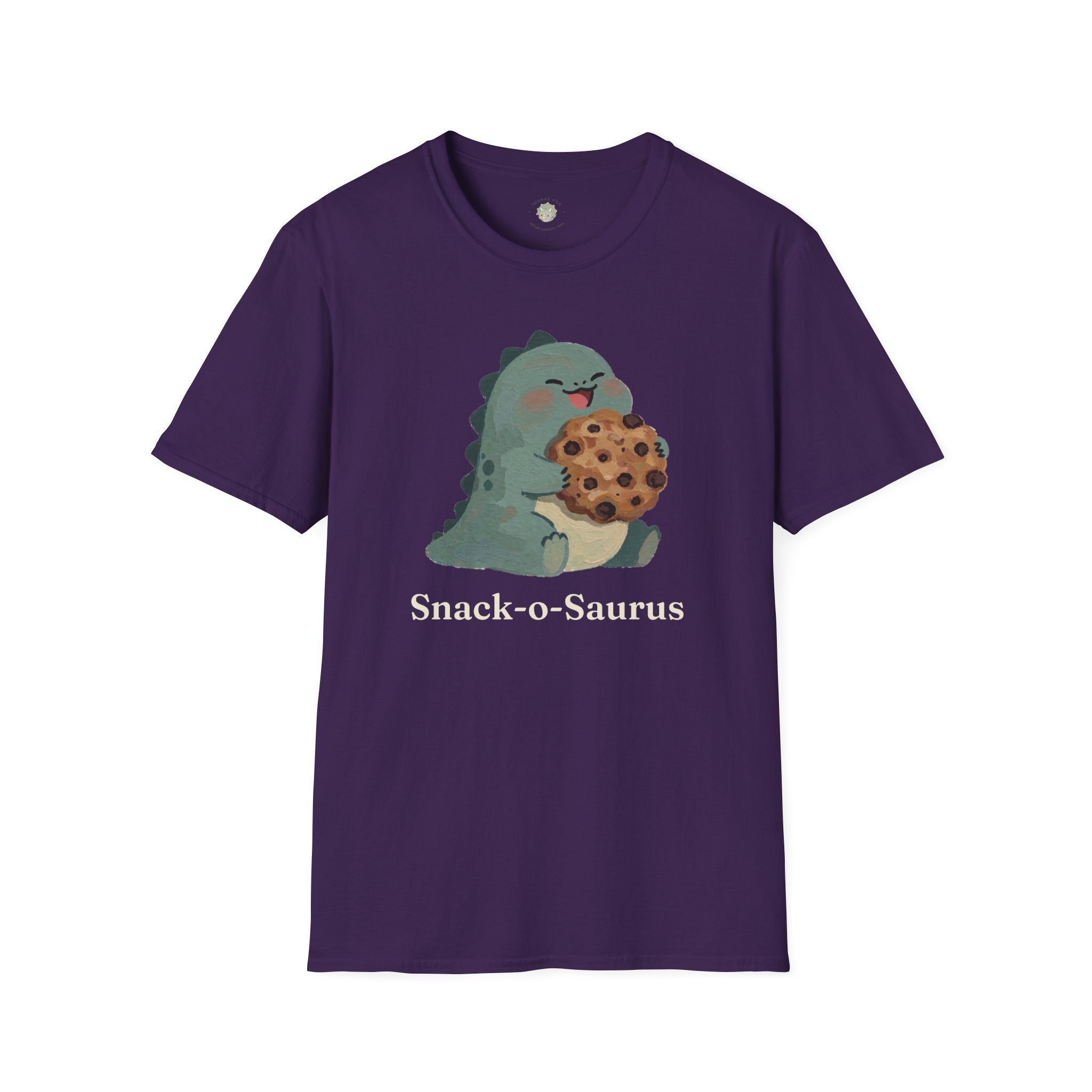Snack-o-Saurus T-Shirt — Cute Cookie Dinosaur Snack Graphic Tee