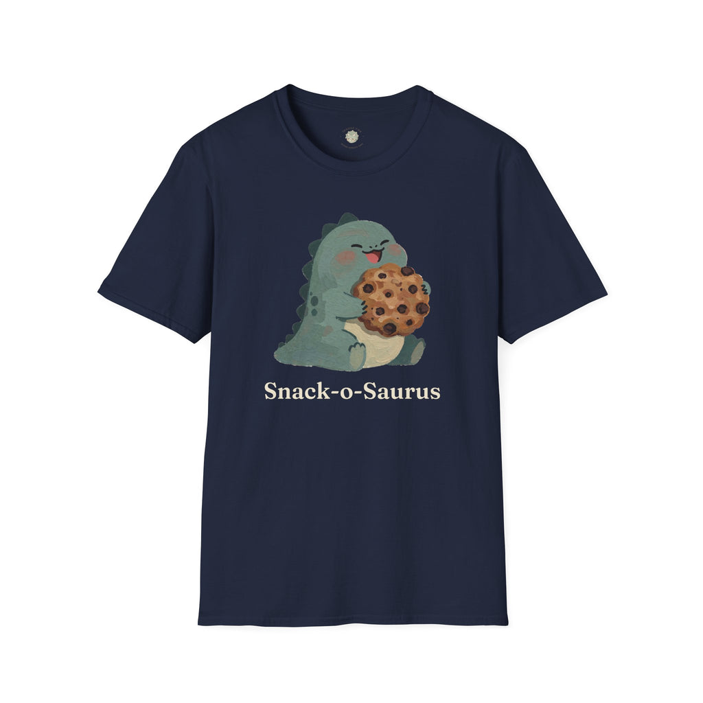 Snack-o-Saurus T-Shirt — Cute Cookie Dinosaur Snack Graphic Tee