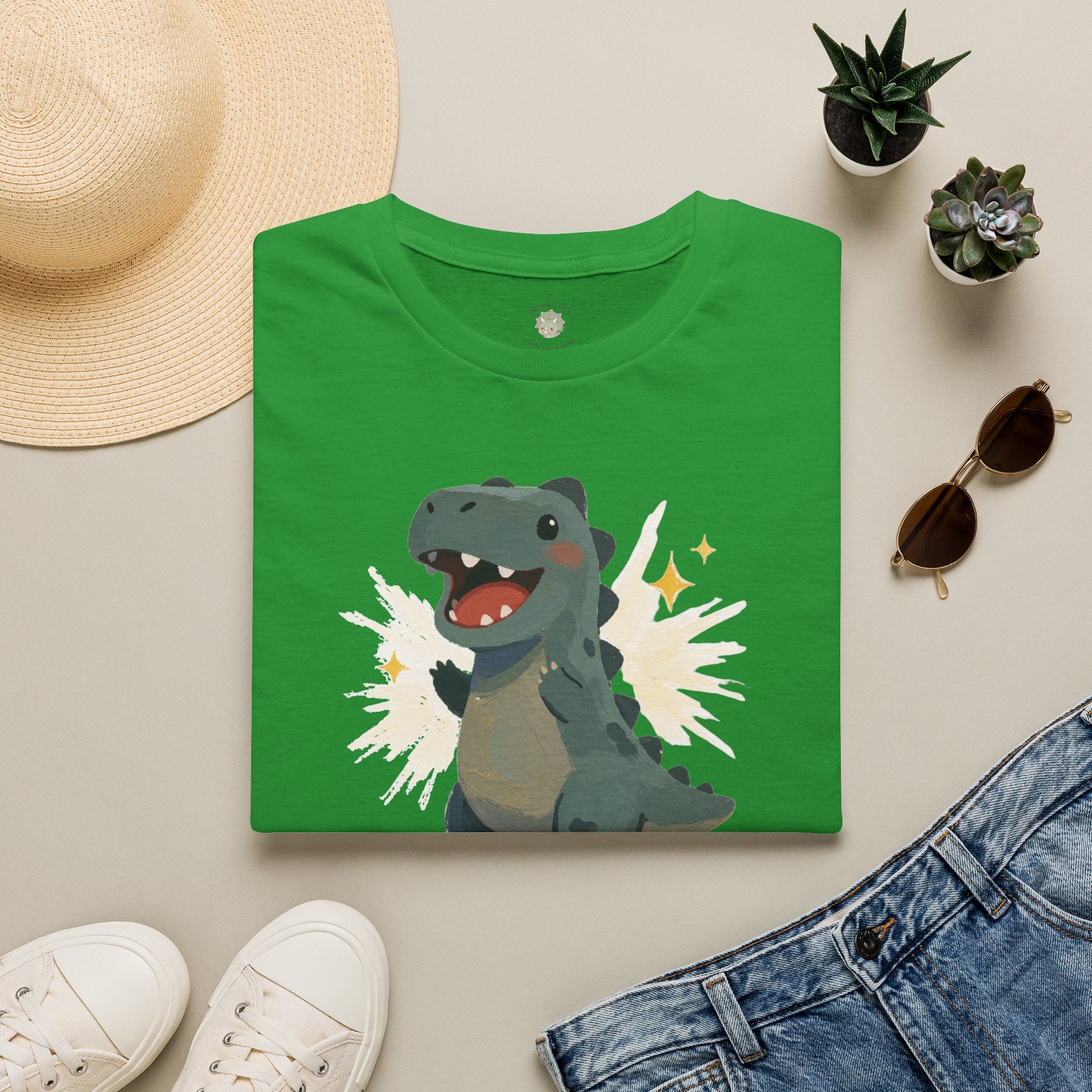 Dino-Mite T-Shirt — Cute Cheerful Dinosaur Pun Graphic Tee