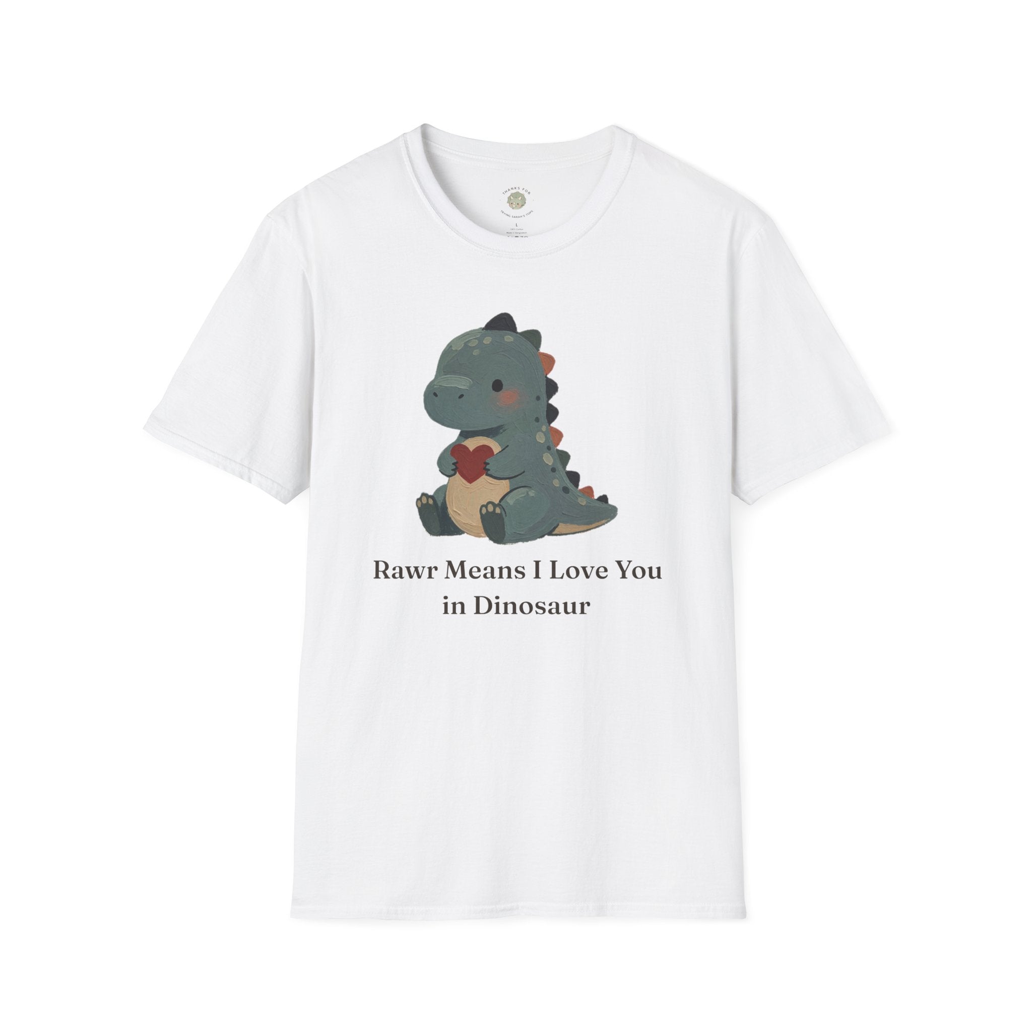 Rawr Means I Love You T-Shirt — Cute Dinosaur Love Graphic Tee