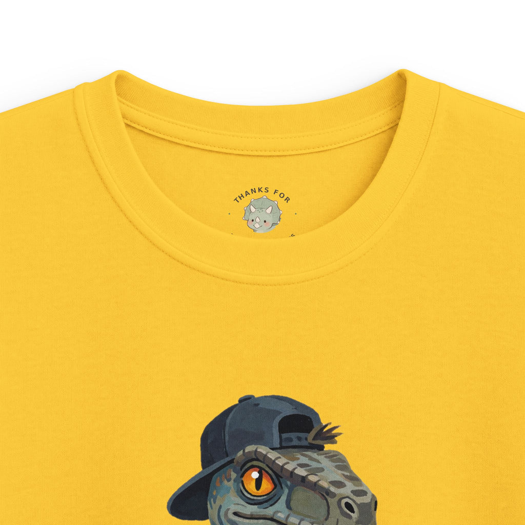 Kids Velocirapper T-Shirt — Funny Rapper Raptor Dinosaur Graphic Tee