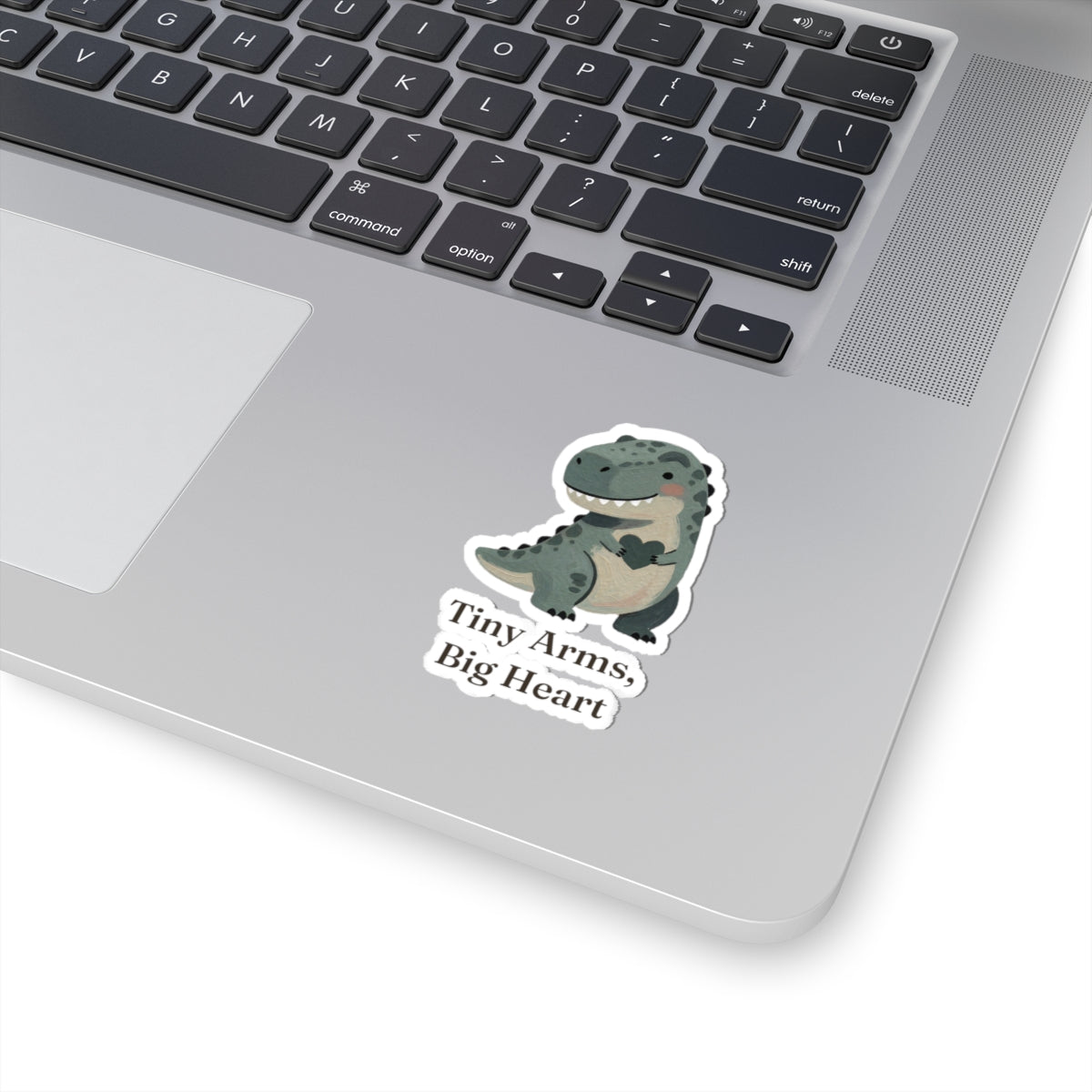 Tiny Arms, Big Heart Sticker — Cute Sweet T-Rex Love Vinyl Sticker