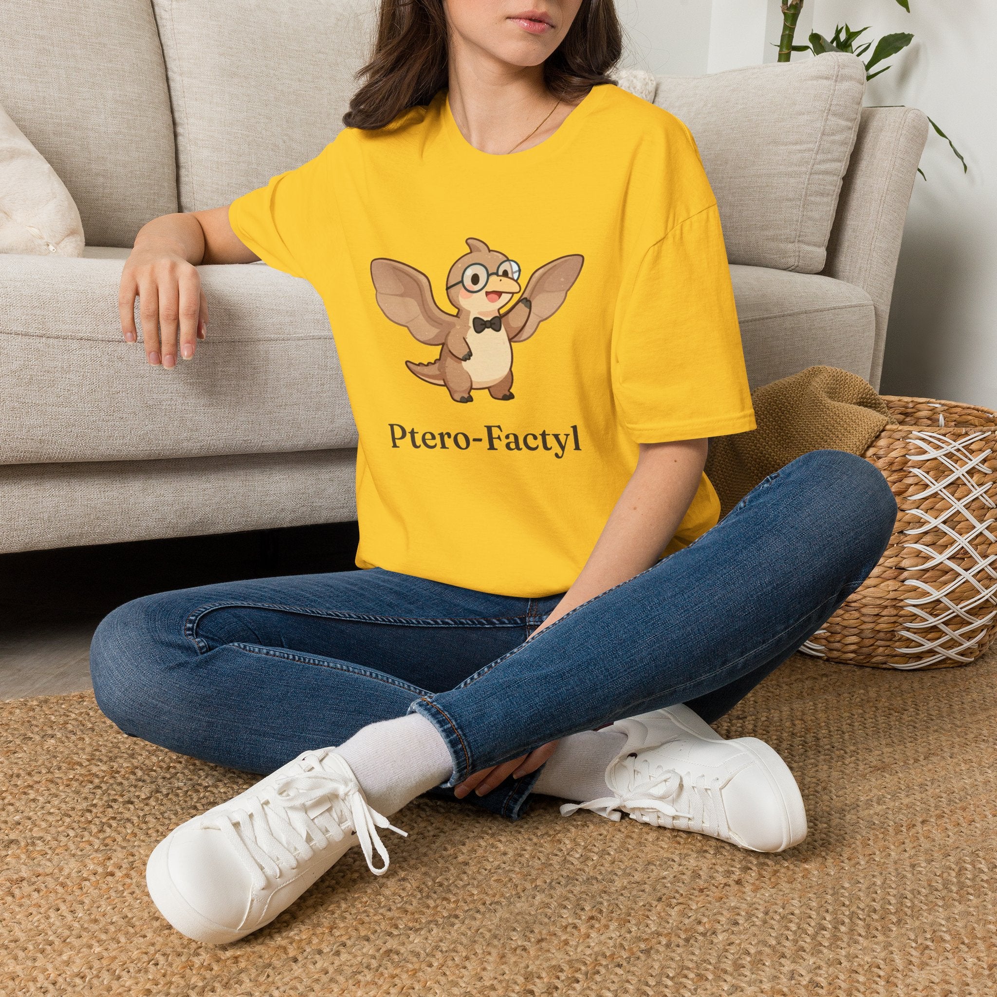 Ptero-Factyl T-Shirt — Funny Fun Facts Pterodactyl Dinosaur Graphic Tee
