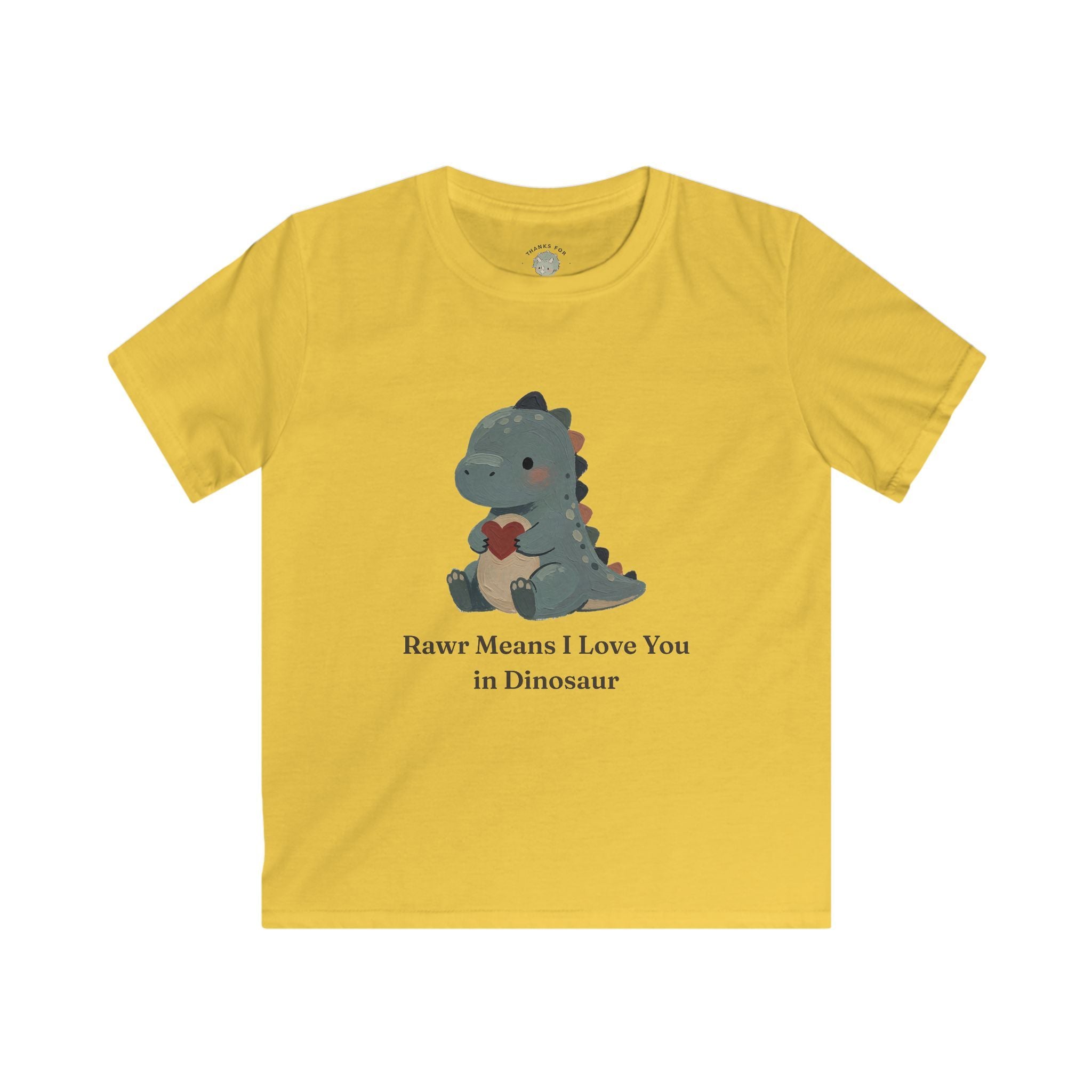 Kids Rawr Means I Love You T-Shirt — Cute Dinosaur Love Graphic Tee