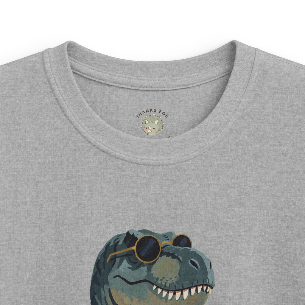 Kids Big Dino Energy T-Shirt — Funny Confident Cool Dinosaur Graphic Tee