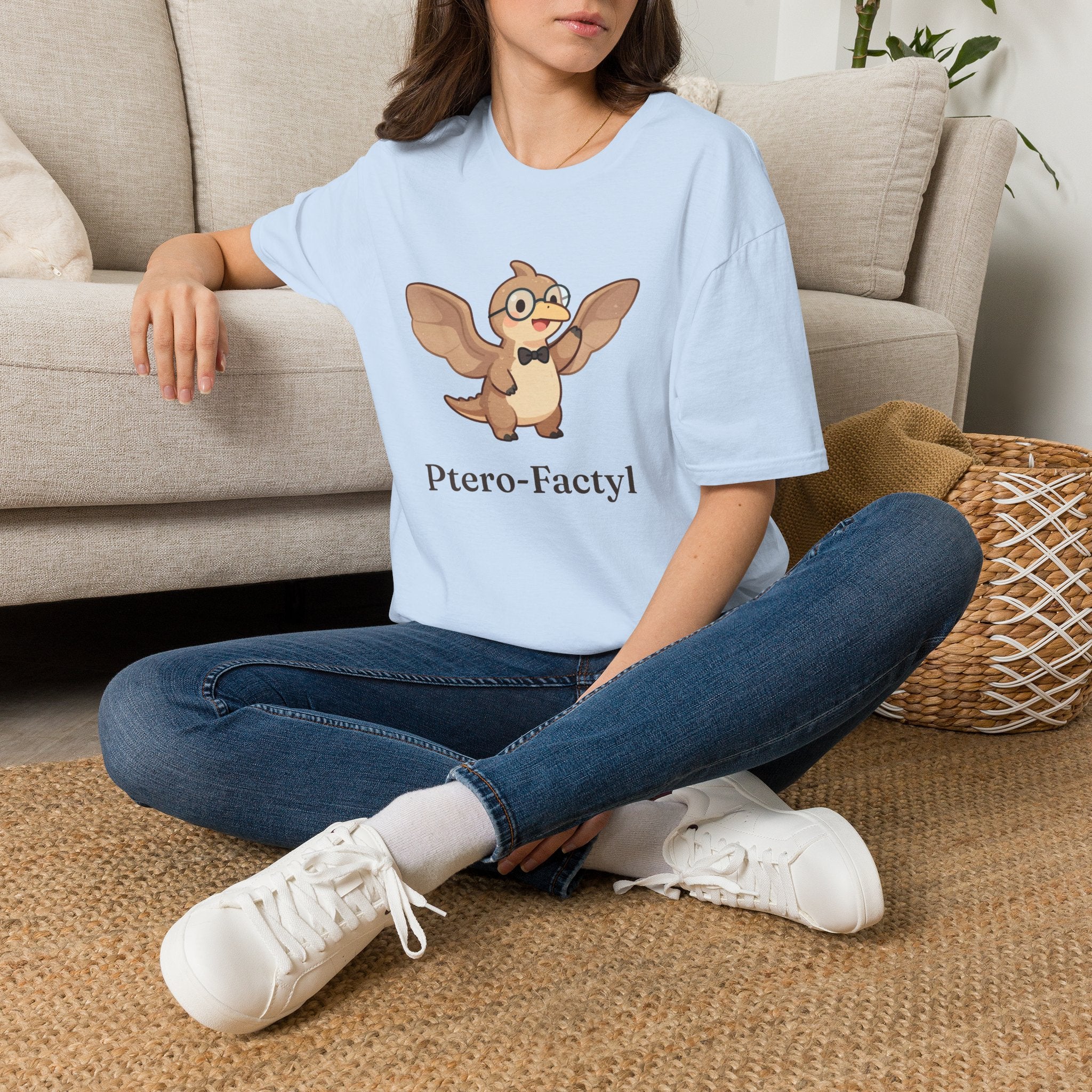 Ptero-Factyl T-Shirt — Funny Fun Facts Pterodactyl Dinosaur Graphic Tee