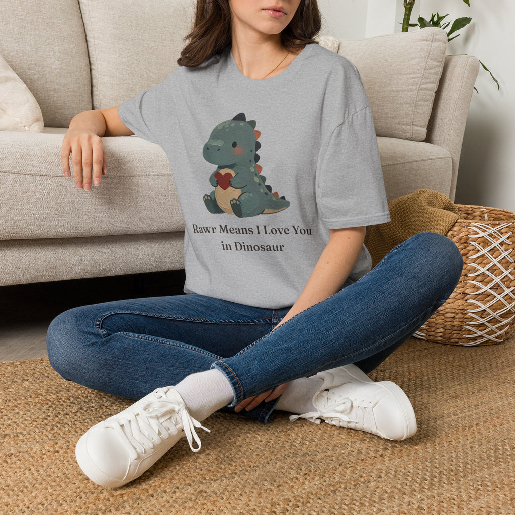 Rawr Means I Love You T-Shirt — Cute Dinosaur Love Graphic Tee