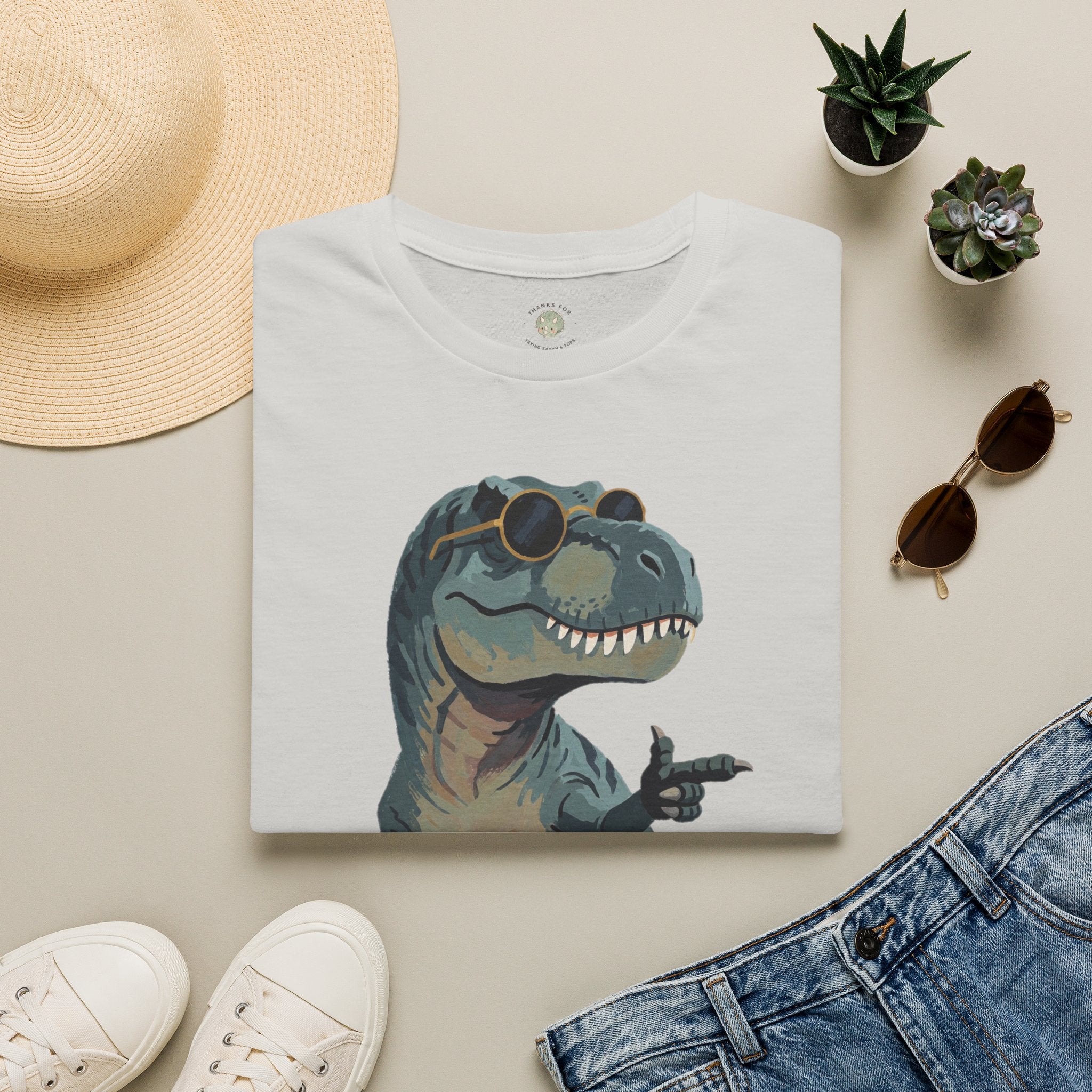 Big Dino Energy T-Shirt — Funny Confident Cool Dinosaur Graphic Tee