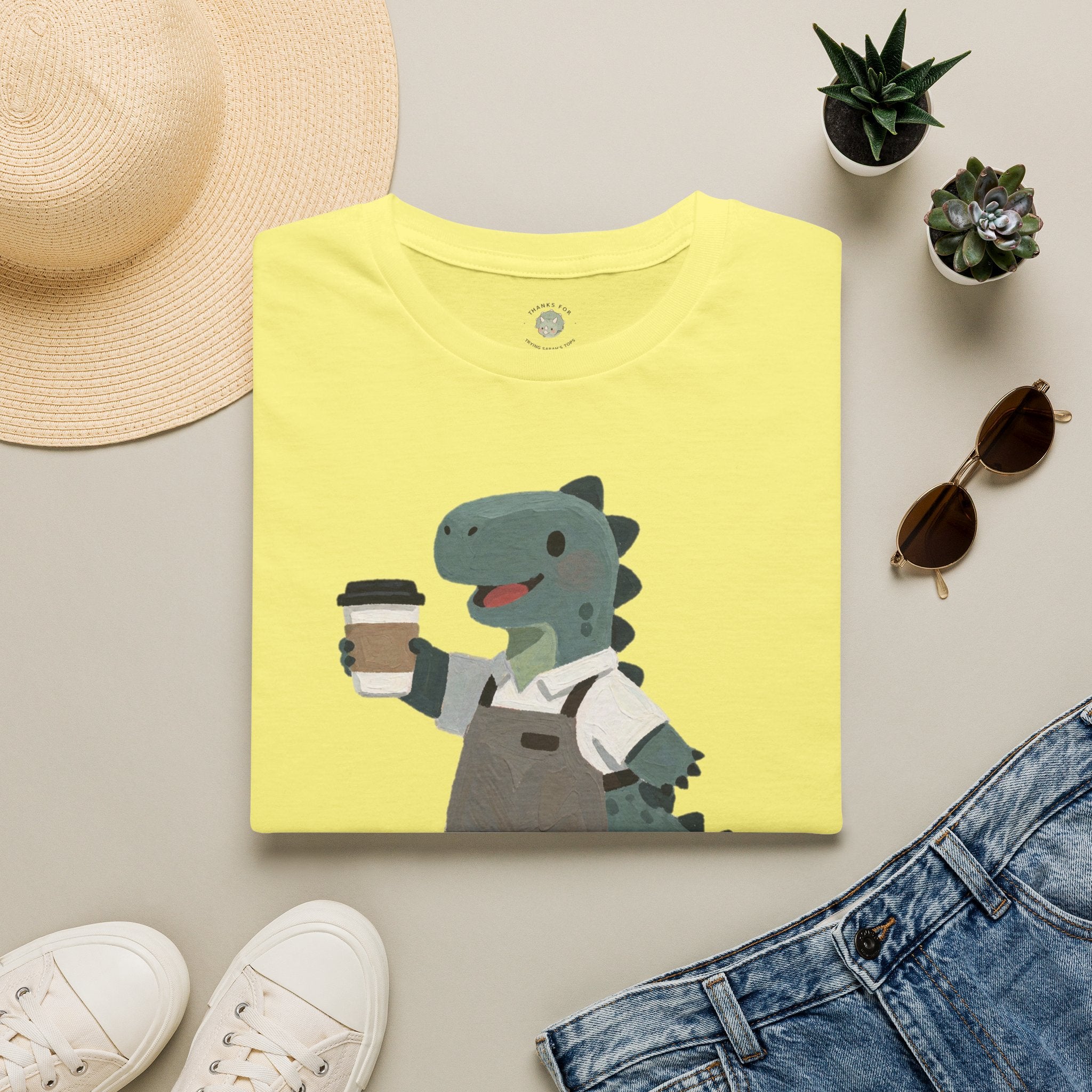 Rawr-ista T-Shirt — Funny Coffee Dinosaur Barista Graphic Tee