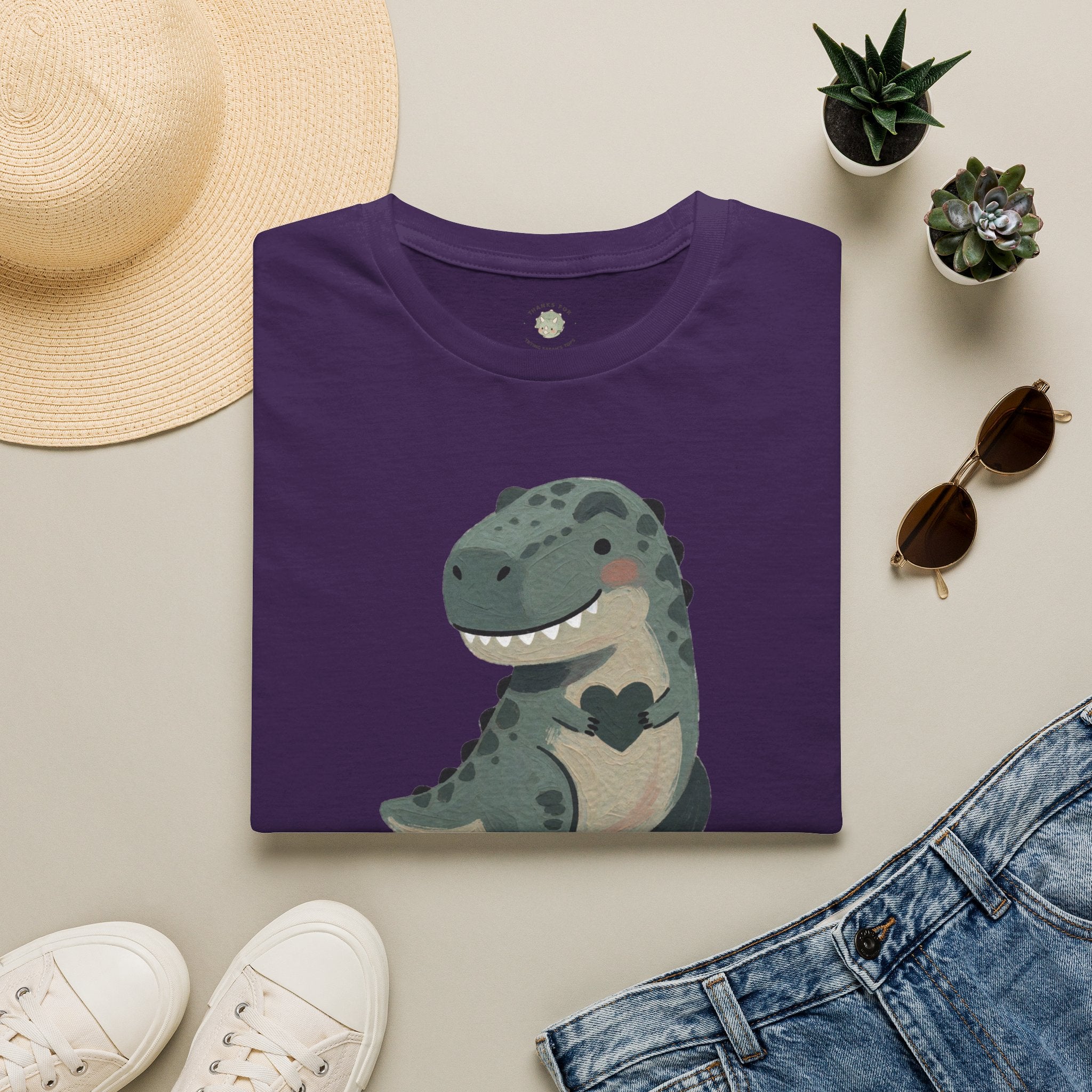 Tiny Arms, Big Heart T-Shirt — Cute Sweet T-Rex Love Graphic Tee