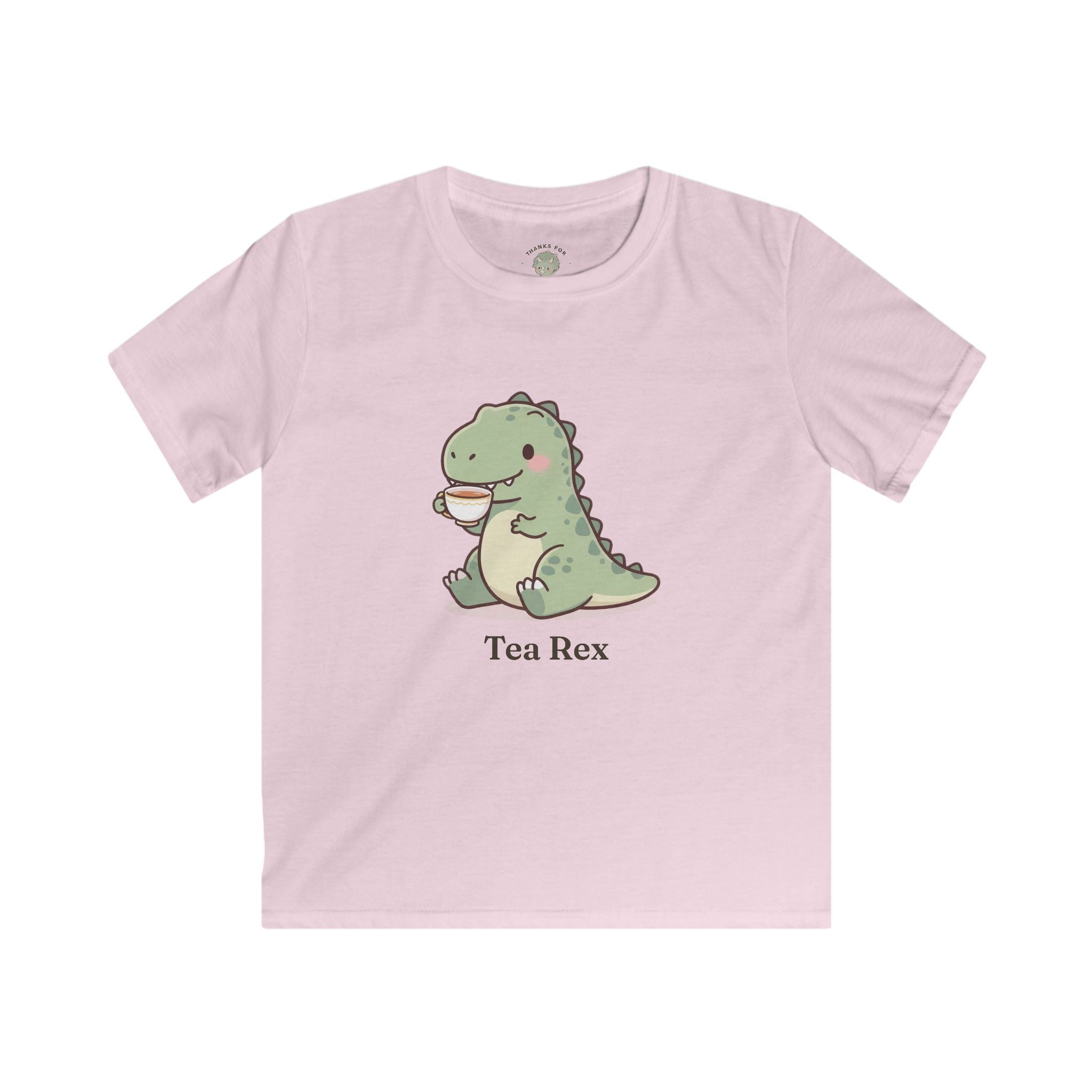 Kids Tea Rex T-Shirt — Cute Dinosaur Tea Lover Graphic Tee