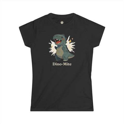 Dino-Mite T-Shirt — Cute Cheerful Dinosaur Pun Graphic Tee