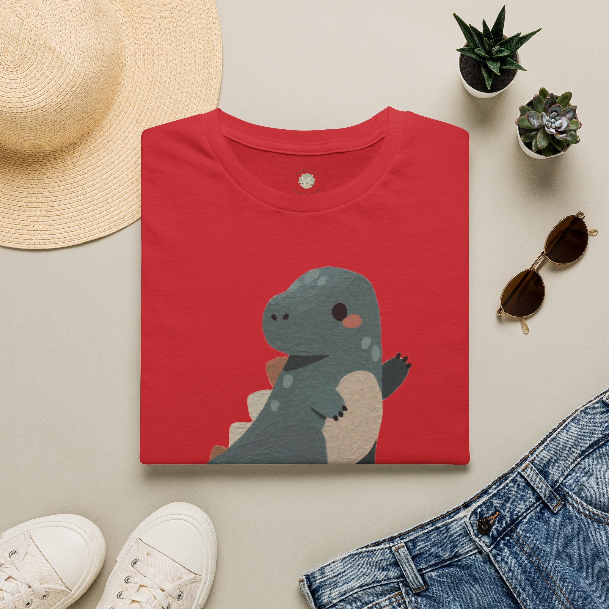 Rawrkward T-Shirt — Funny Awkward Shy Dinosaur Graphic Tee